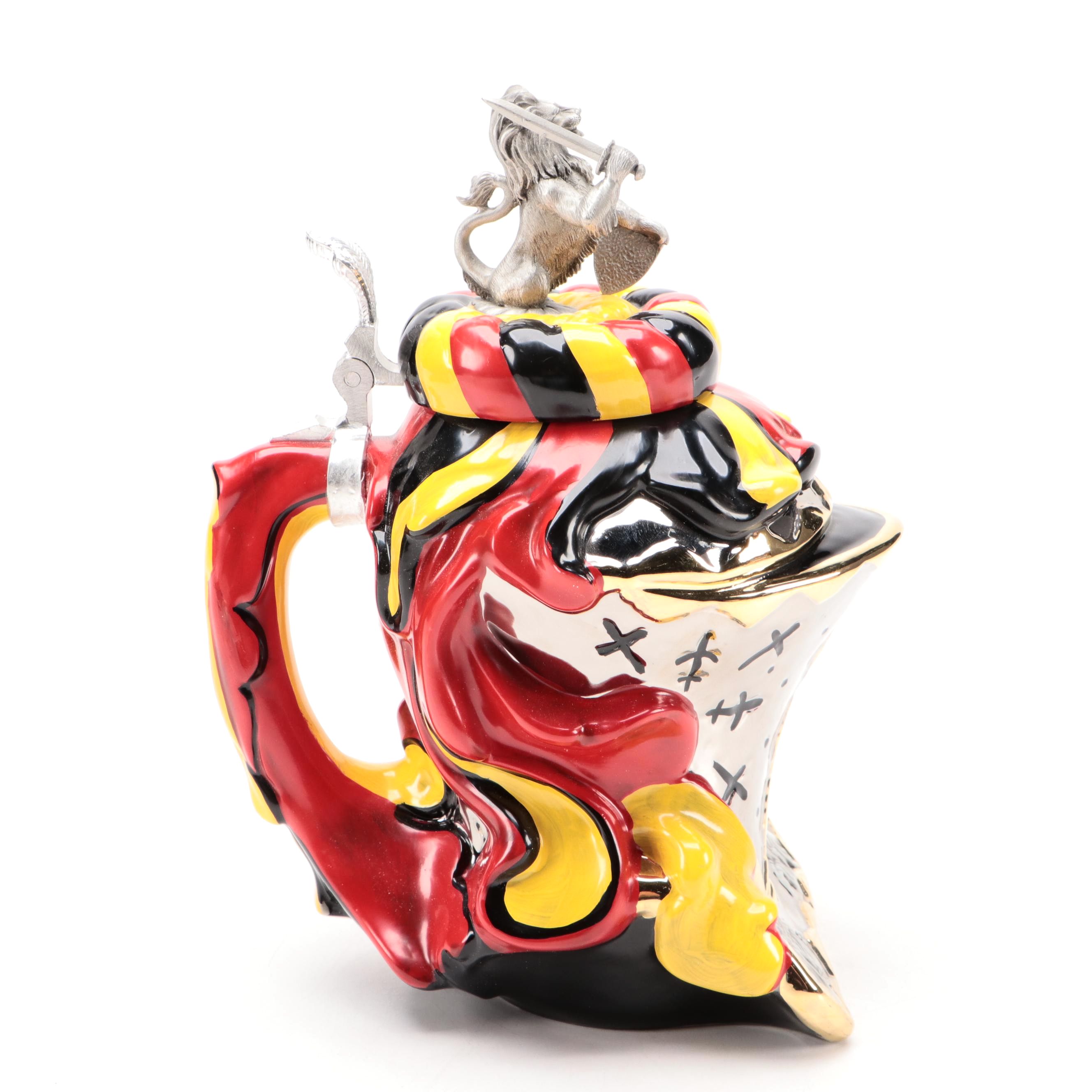 Westerwald Team German Knight's Helmet Beer Stein