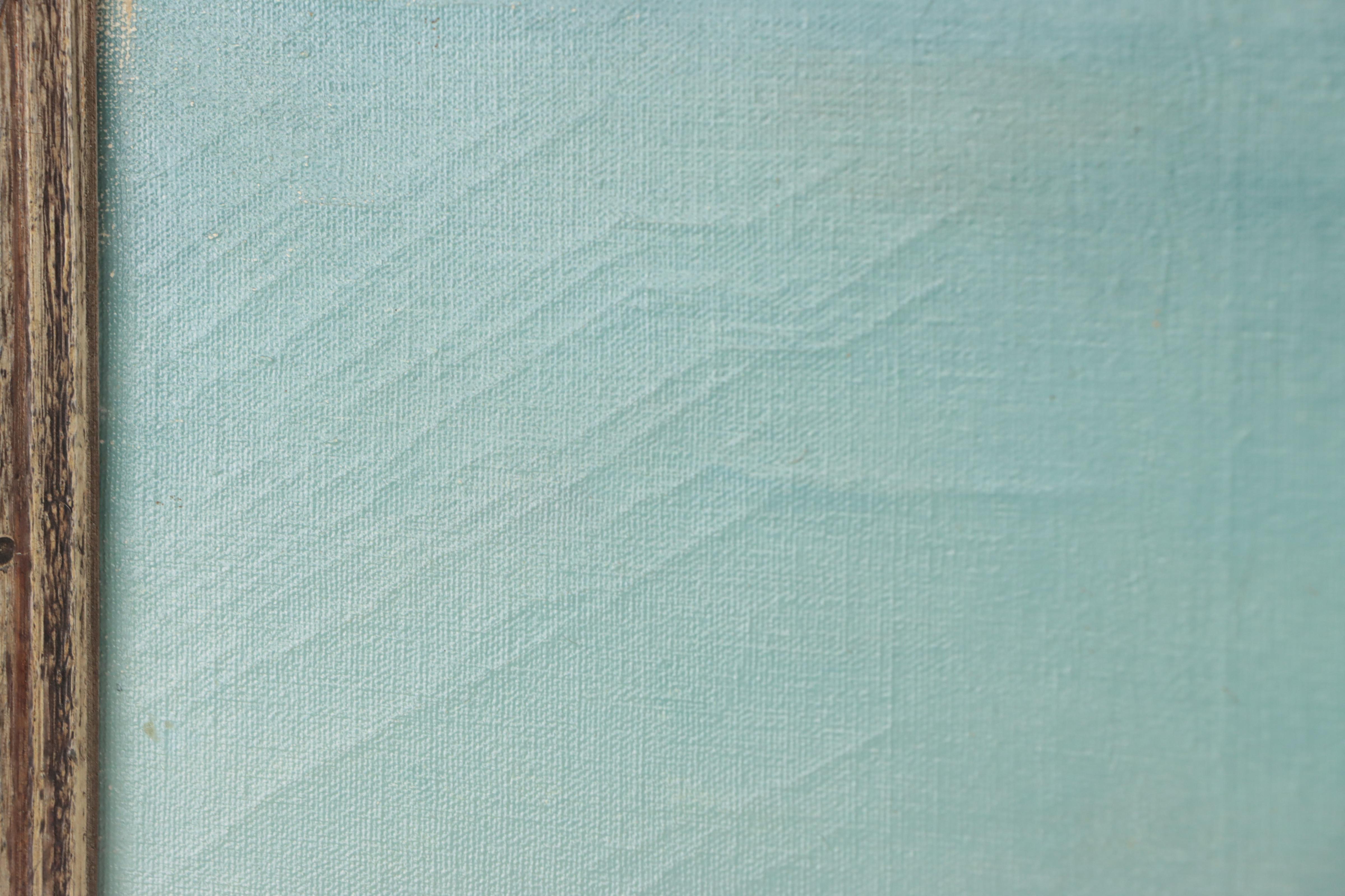 M. Otto Winter Landscape Oil Painting of Dilapidated Barn