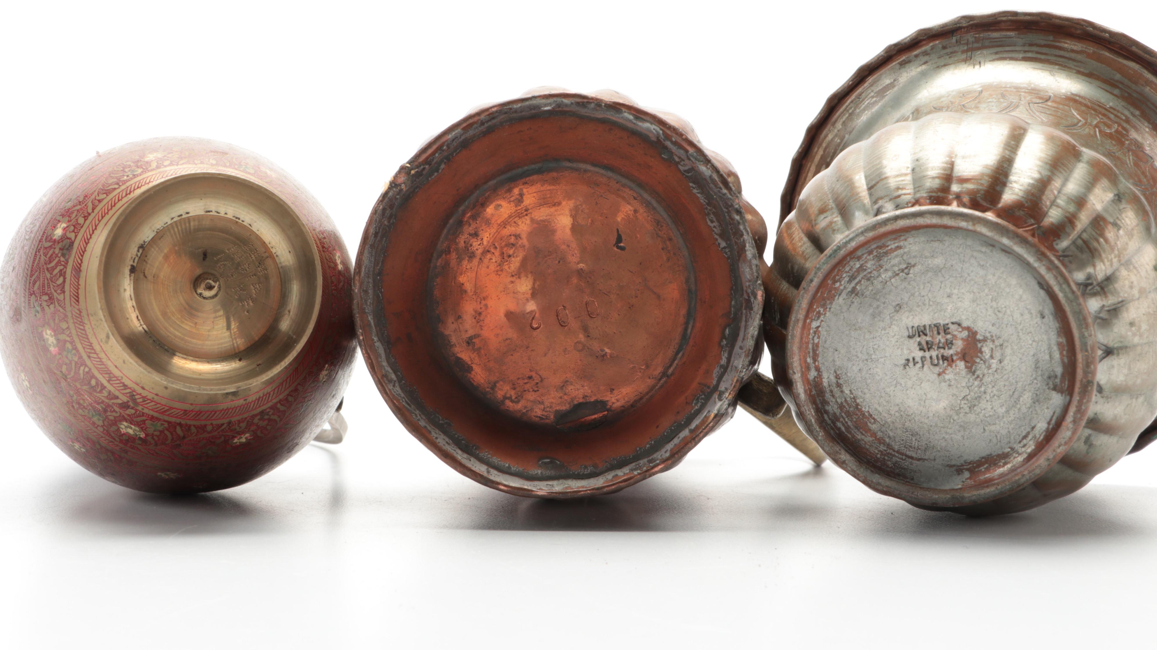 Indian and Middle Eastern Copper and Brass Collection