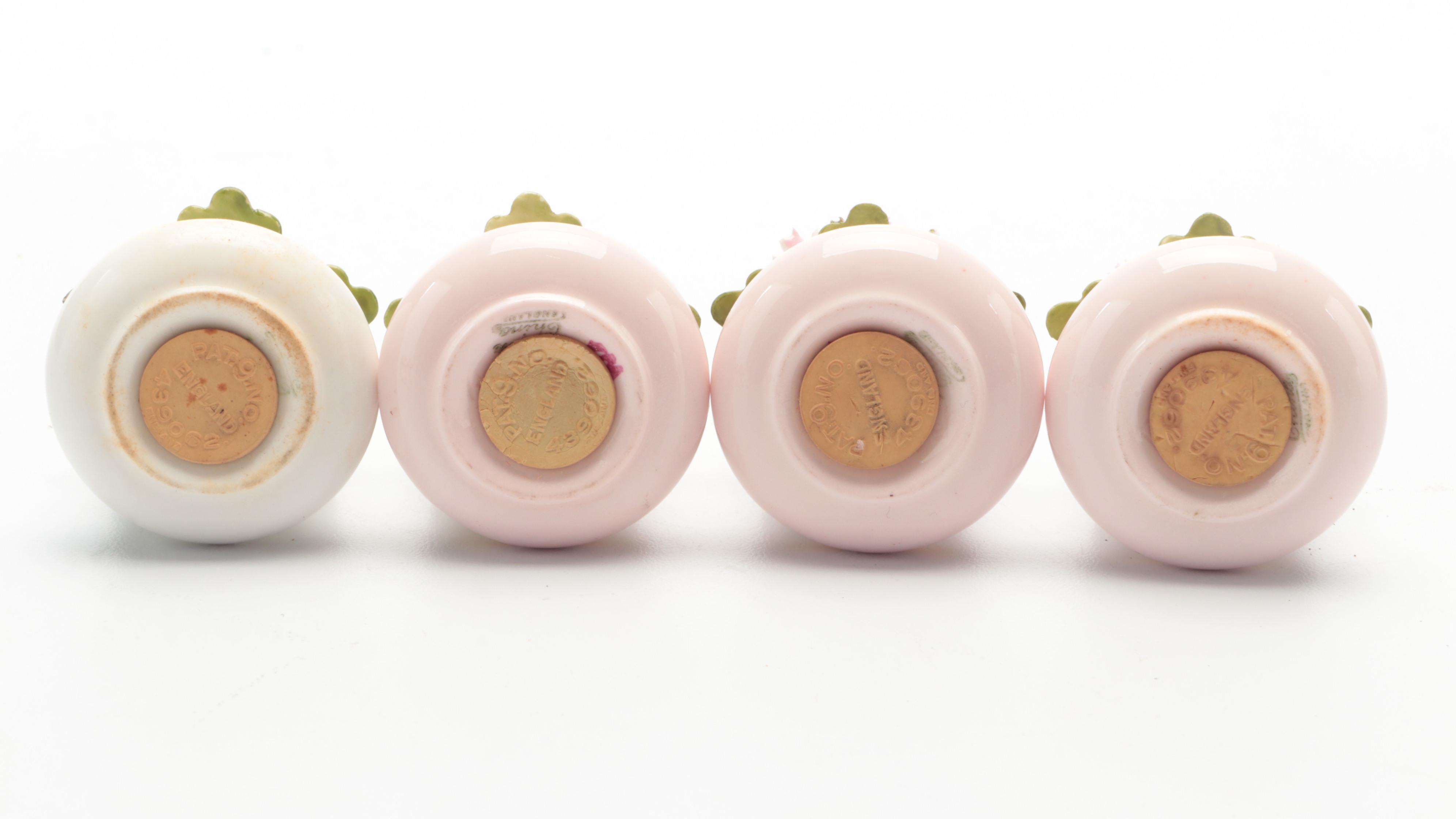 English Bone China Floral Basket Shakers and More Tableware