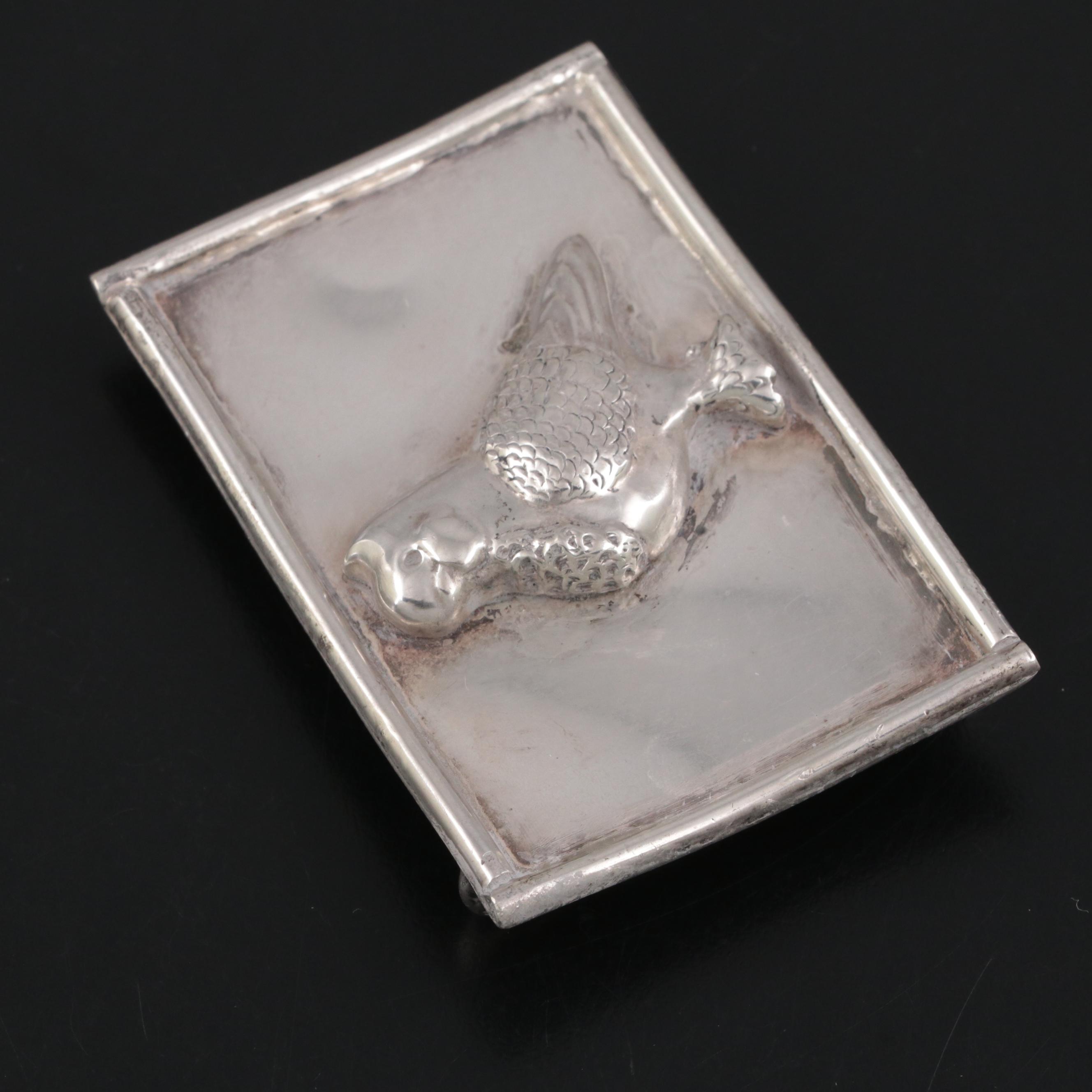 Sterling Silver Bird Belt Buckle