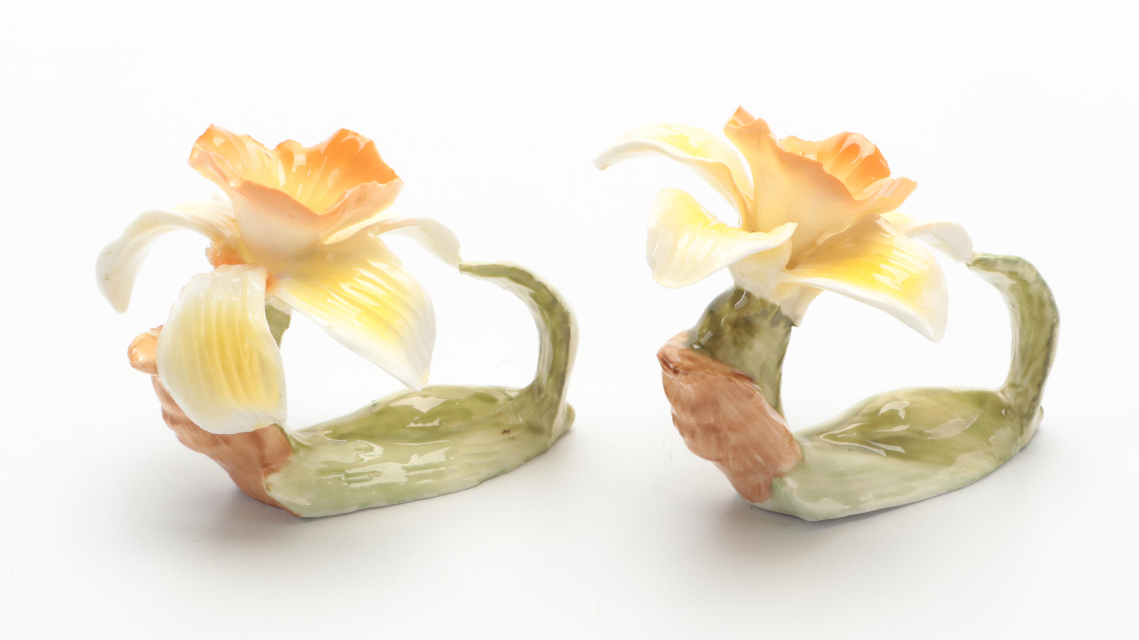 Pia Philippines and Other Bone China Floral Napkin Rings