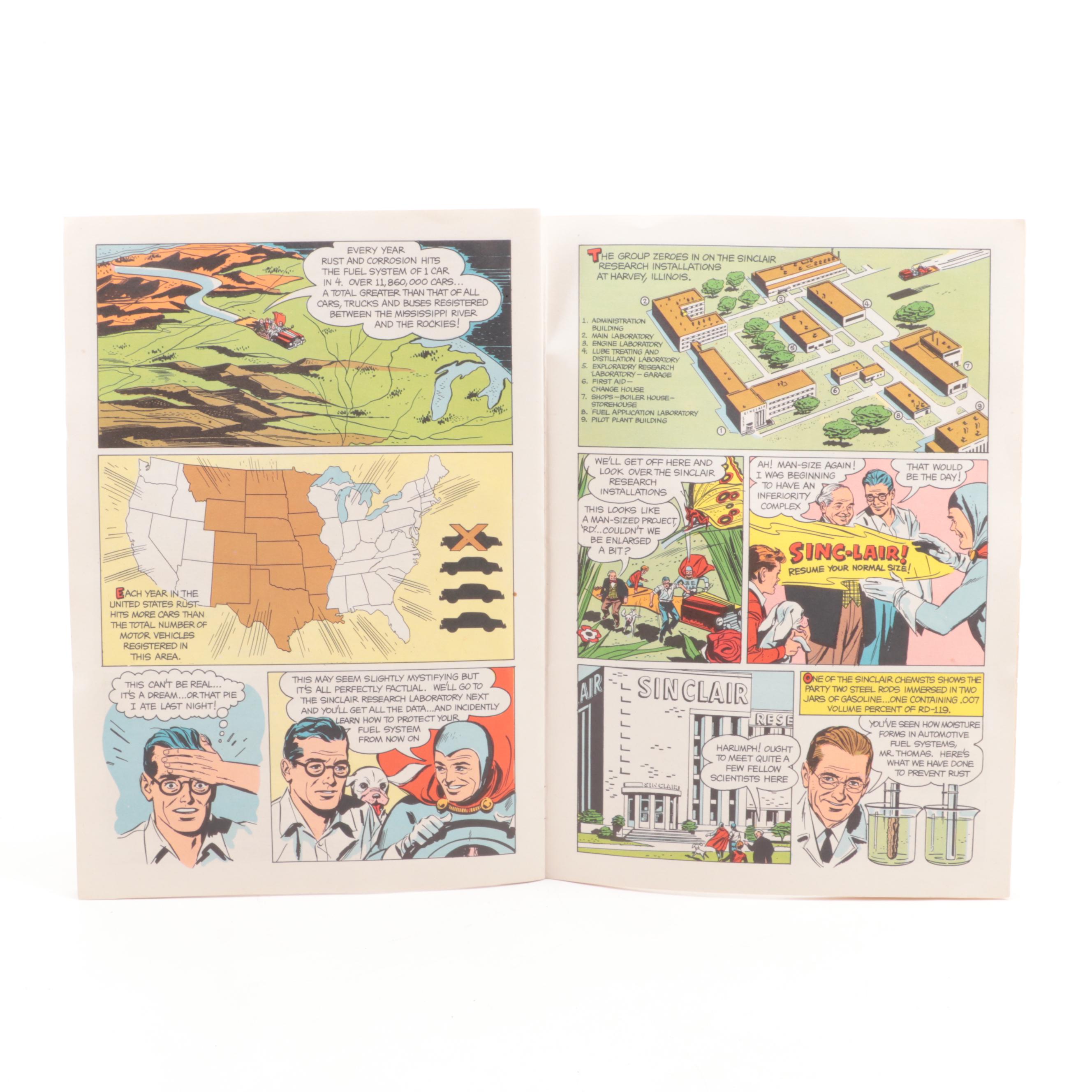 "The Miracle in Your Gas Tank" Comic Book with Disney Magazine and Coloring Book