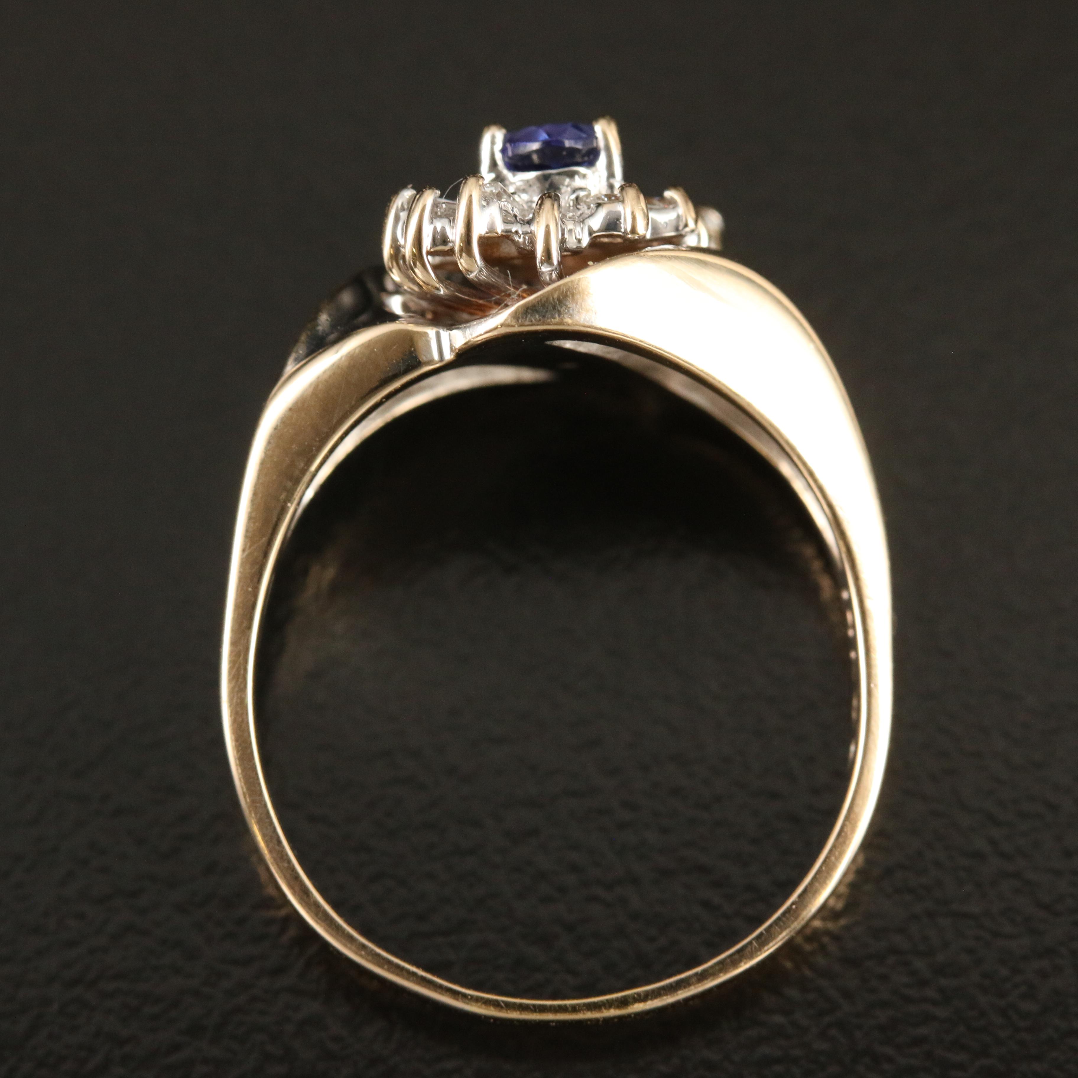 14K Tanzanite and Diamond Ring