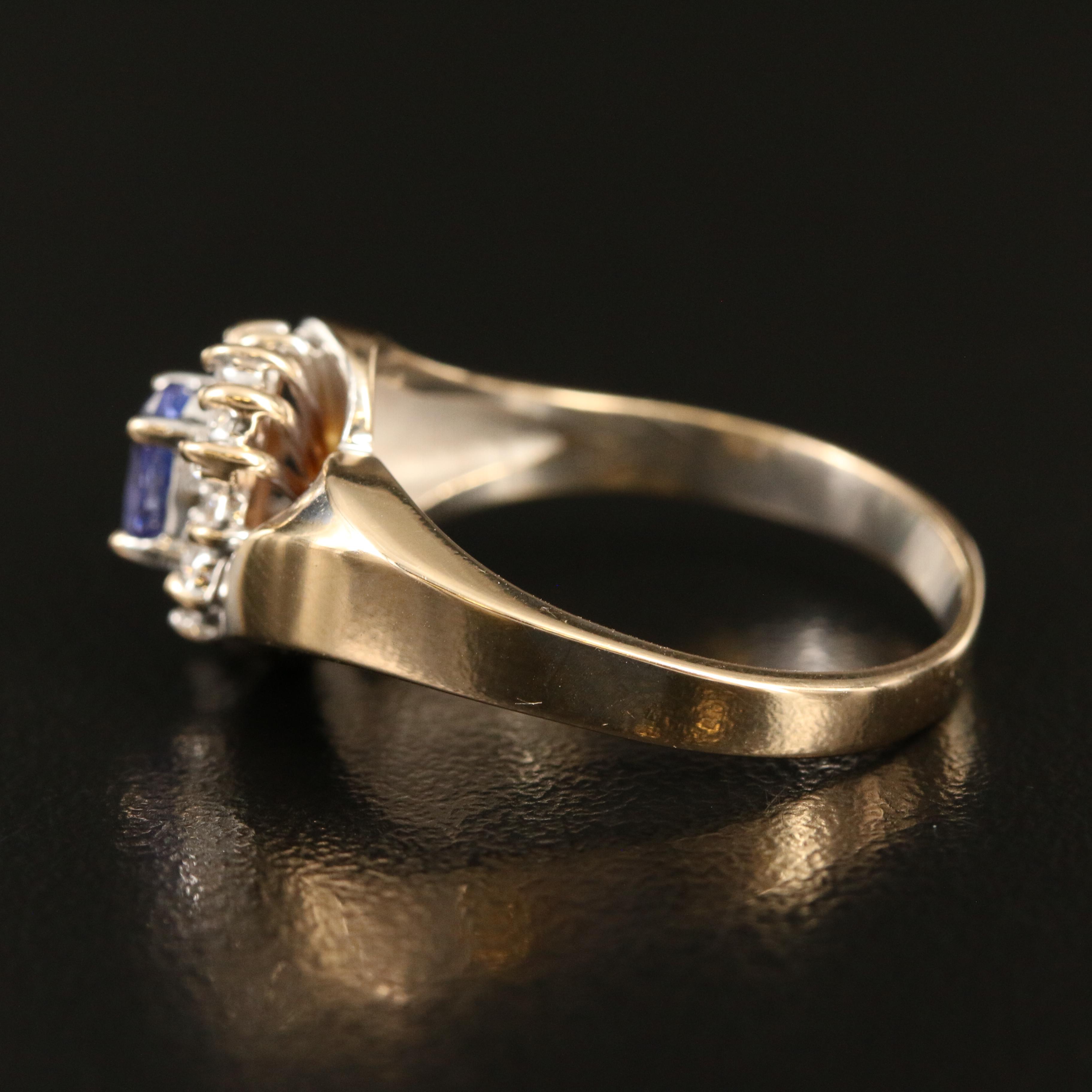 14K Tanzanite and Diamond Ring