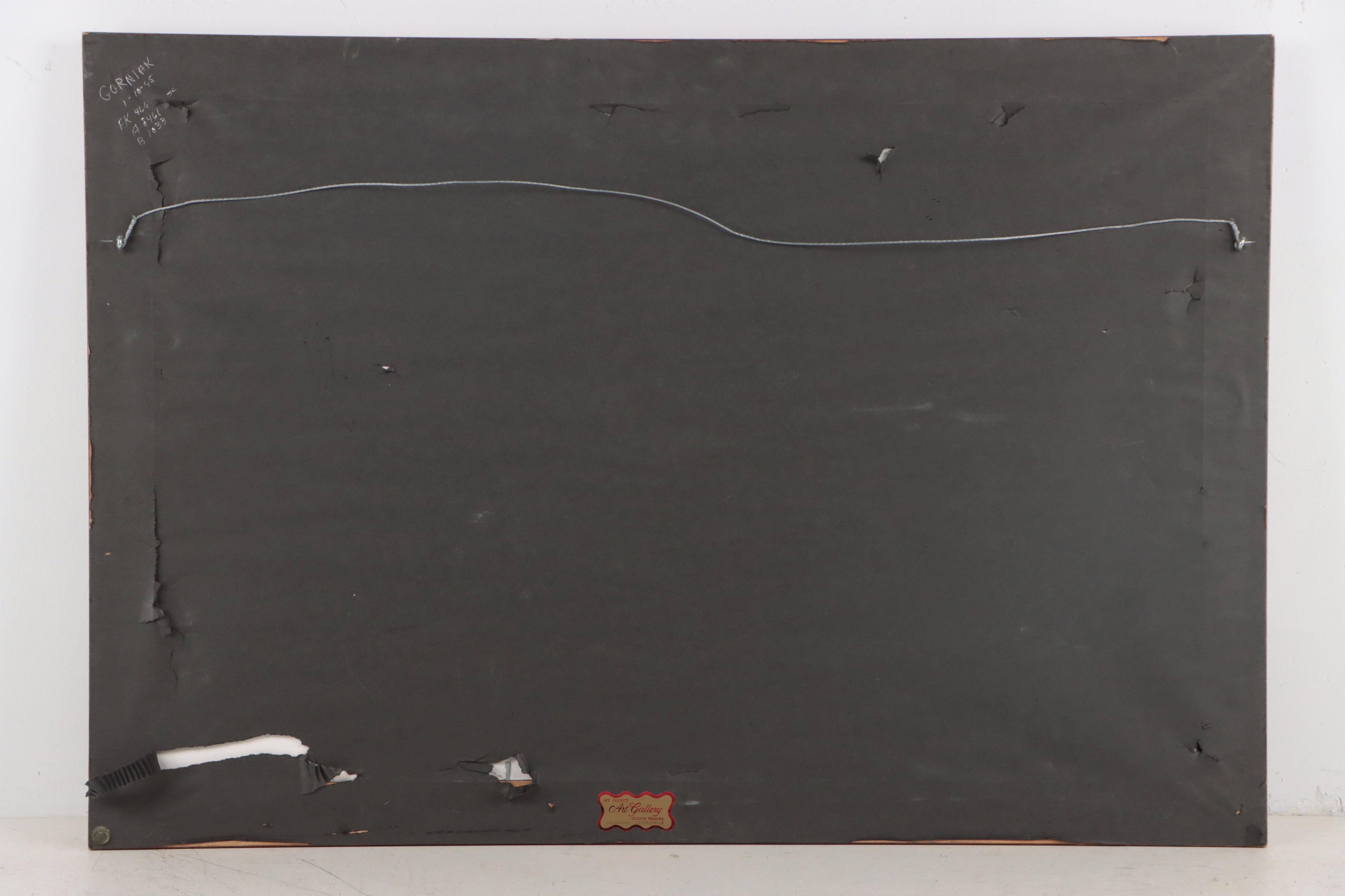 Lake Boating Scene Watercolor Painting