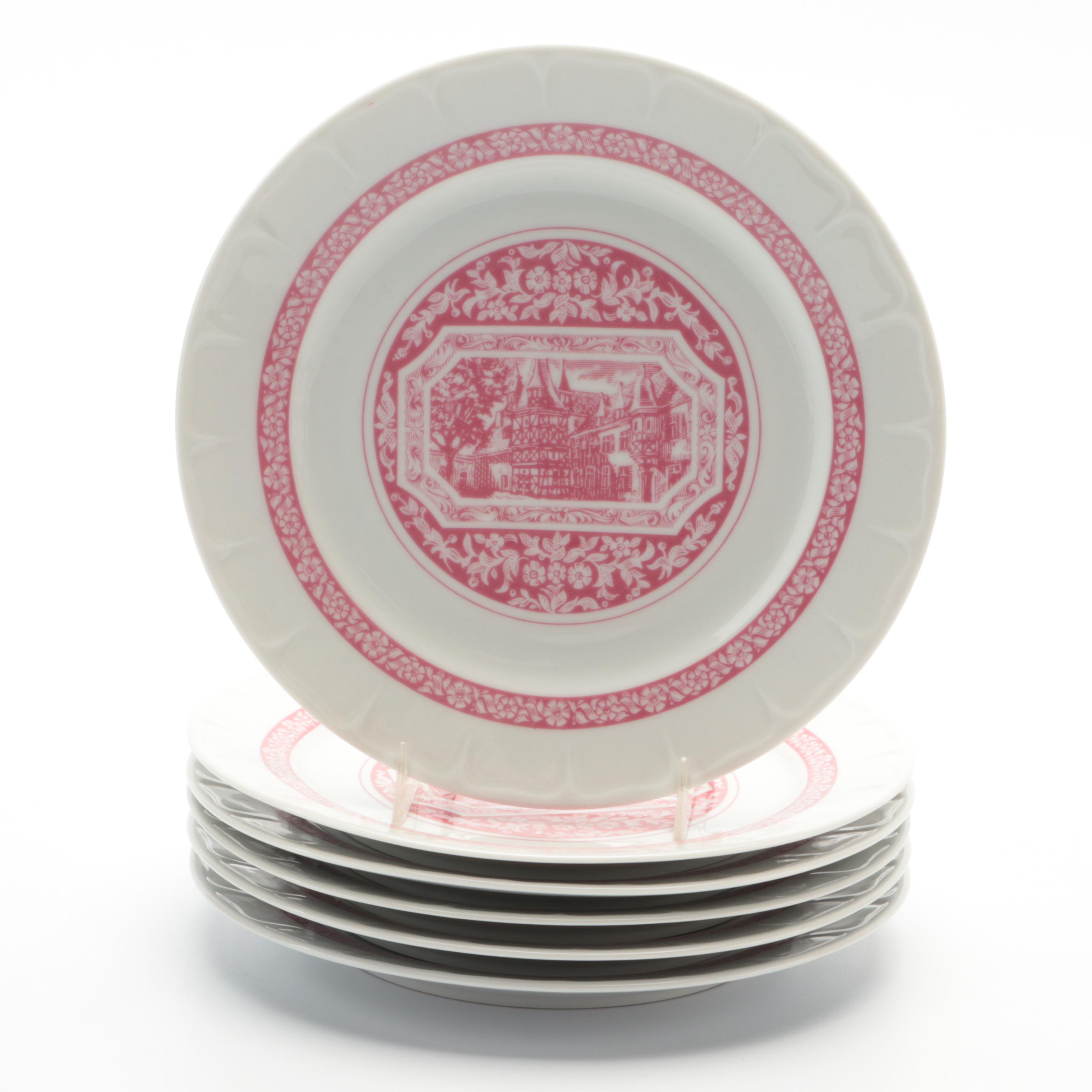 Heinrich & Co "Rüdesheimer" Porcelain Plates, Cups and Saucers