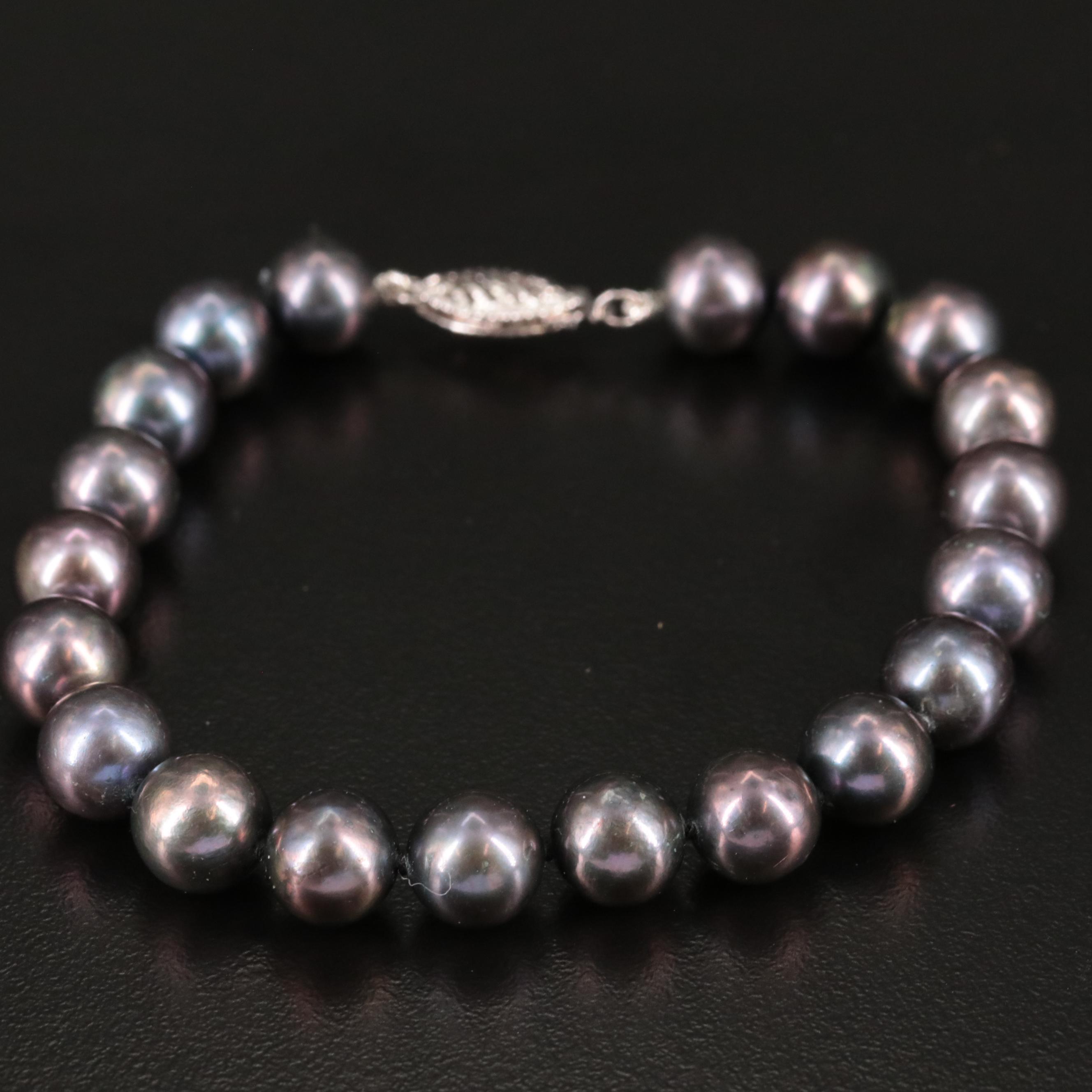 14K Cultured Pearl Beaded Bracelet