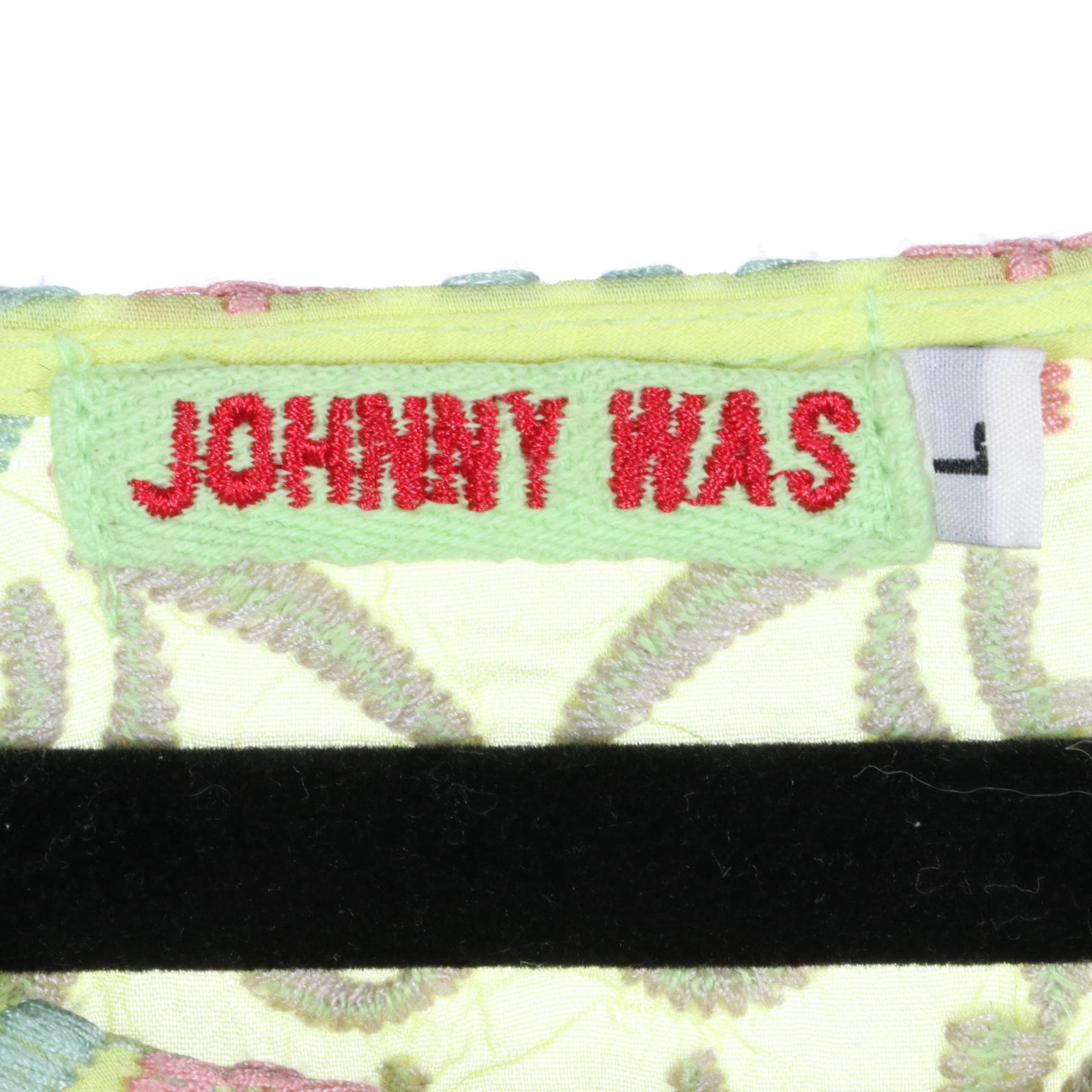 Johnny Was Short Sleeve Crochet and Embroidered Tops with Blouse and Maxi Dress