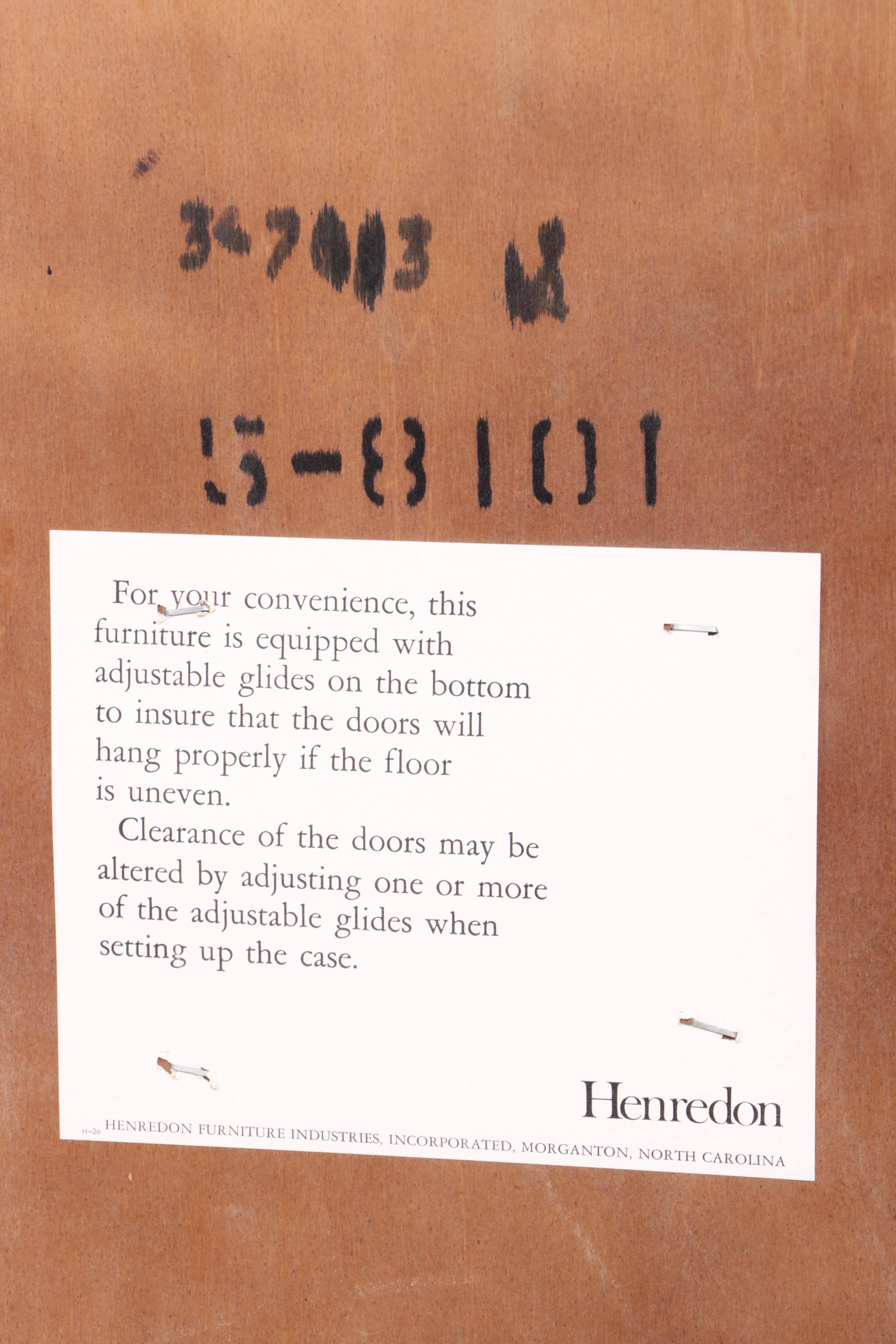 Henredon Chinese Style Walnut Six-Drawer Clothes Press, Late 20th Century