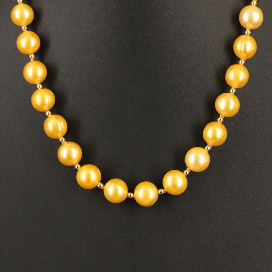 14K 10.30 - 11.00 mm Pearl Necklace