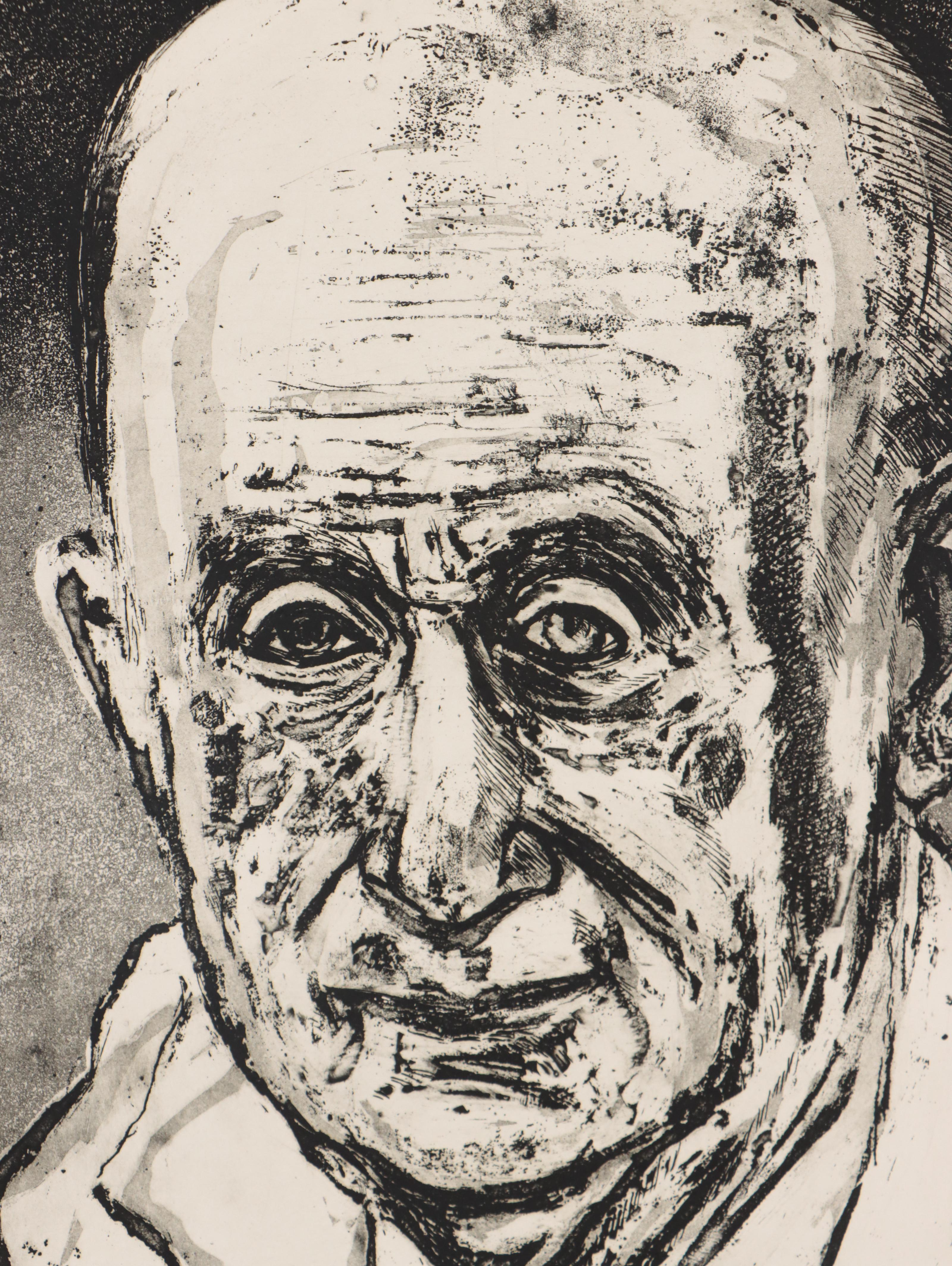 Sidney Chafetz Etching With Aquatint "Dr. Zollinger," 1975