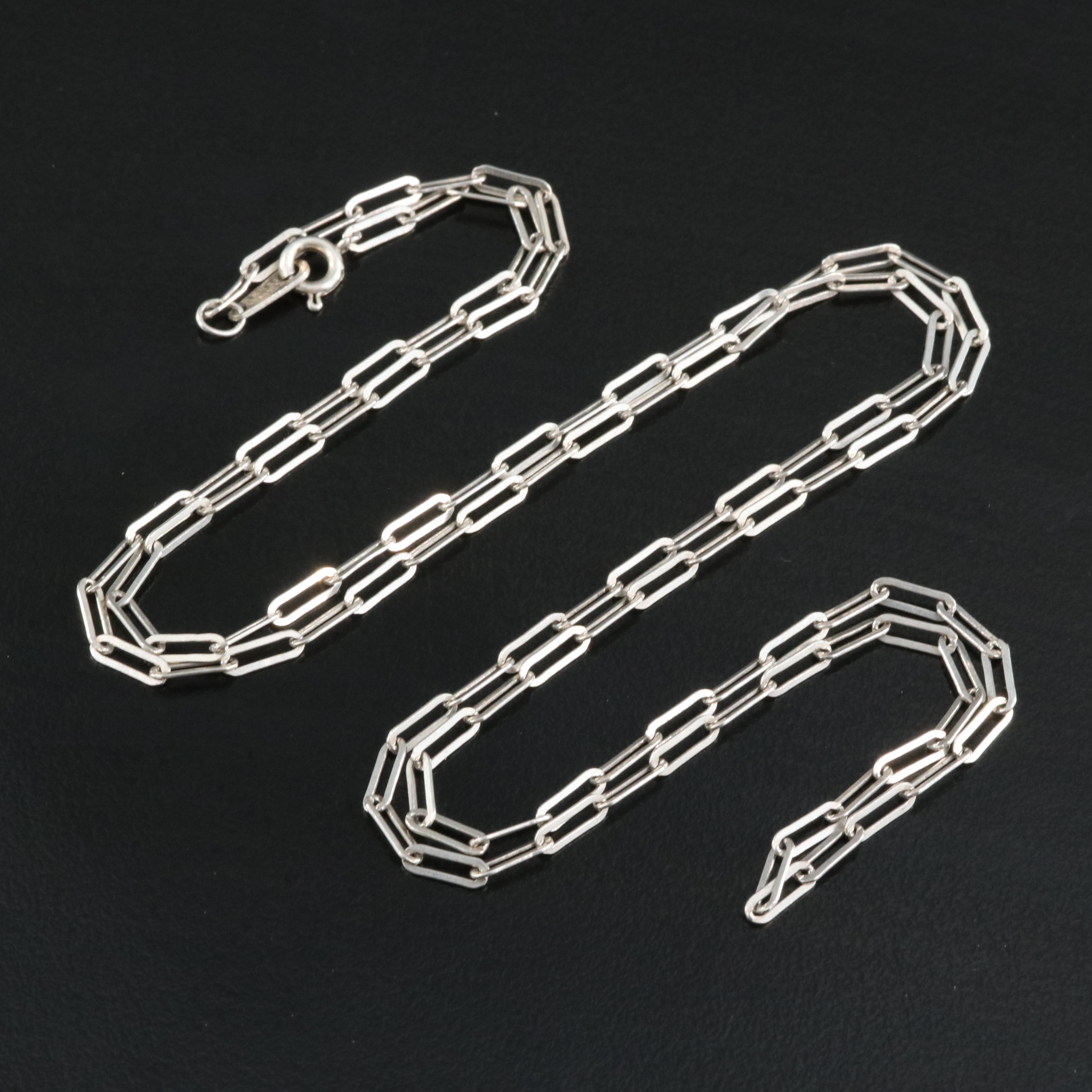 Sterling Paper Clip Chain