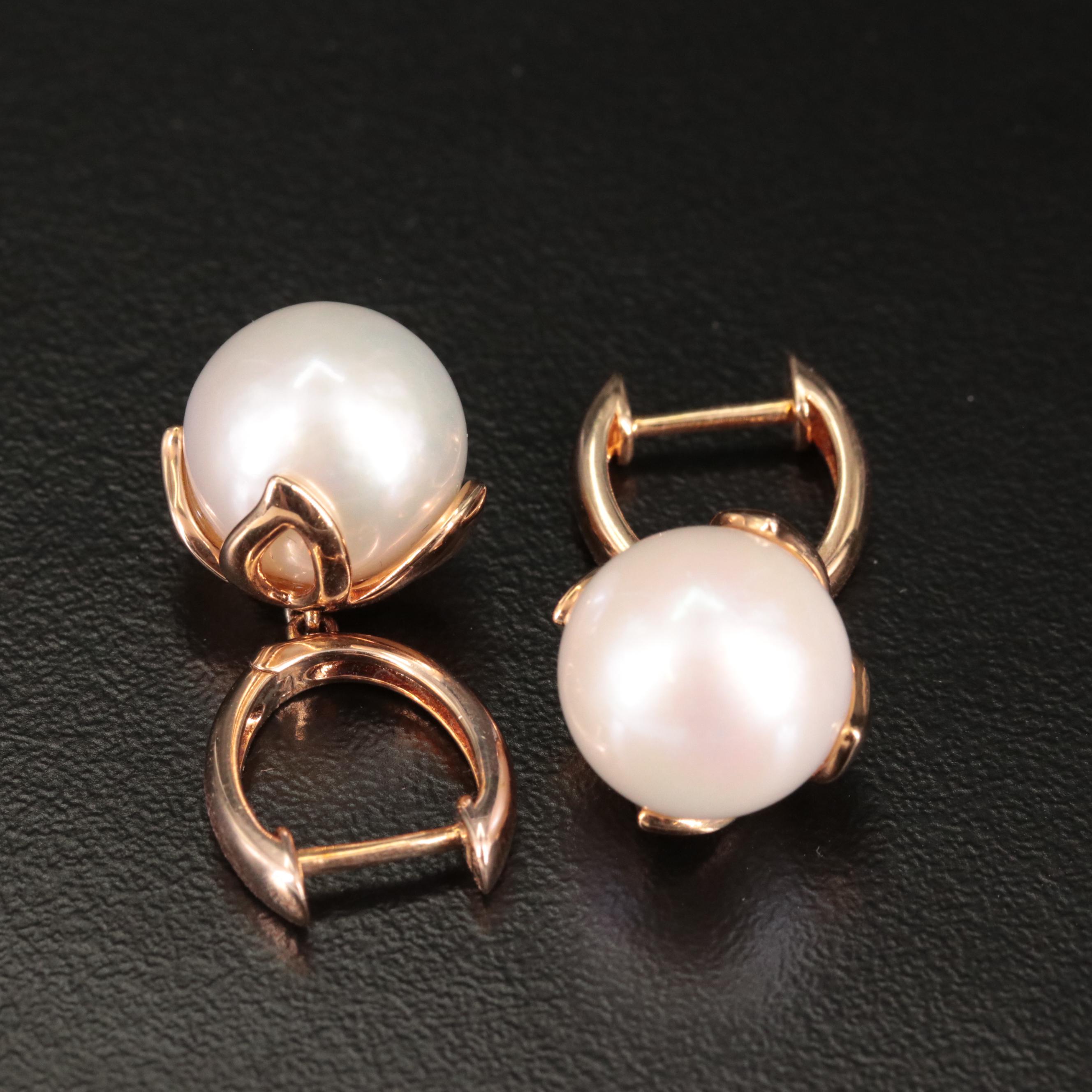 Sterling Cultured Pearl Drop Earrings