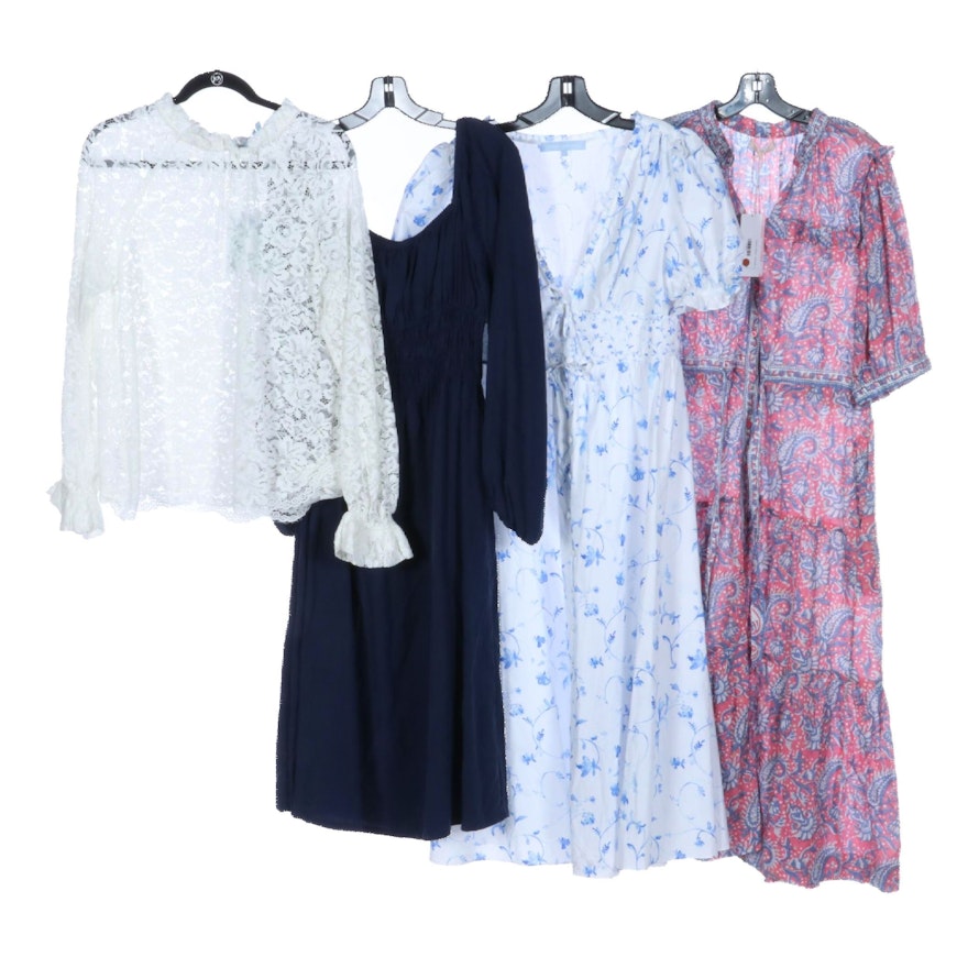 Hill House Jasmine Nap and Sabrina Dresses with Lace Top & Lola Australia Dress