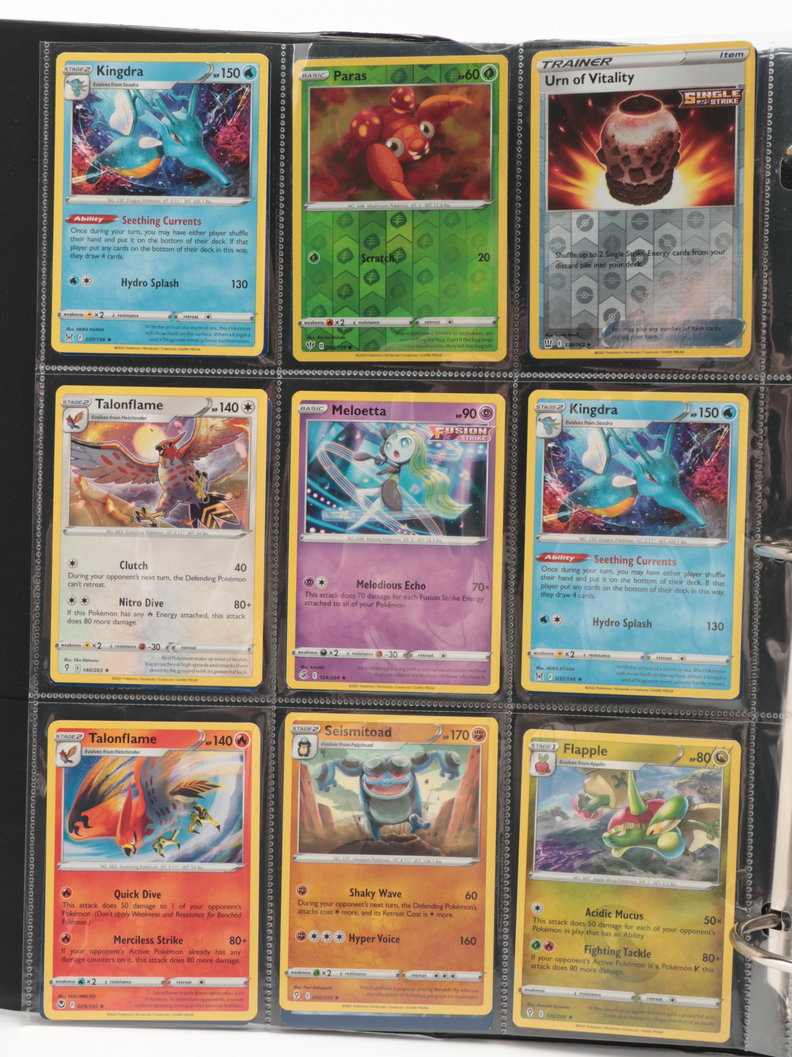 Pokémon Card Collection Featuring Pikachu, Charmeleon and More