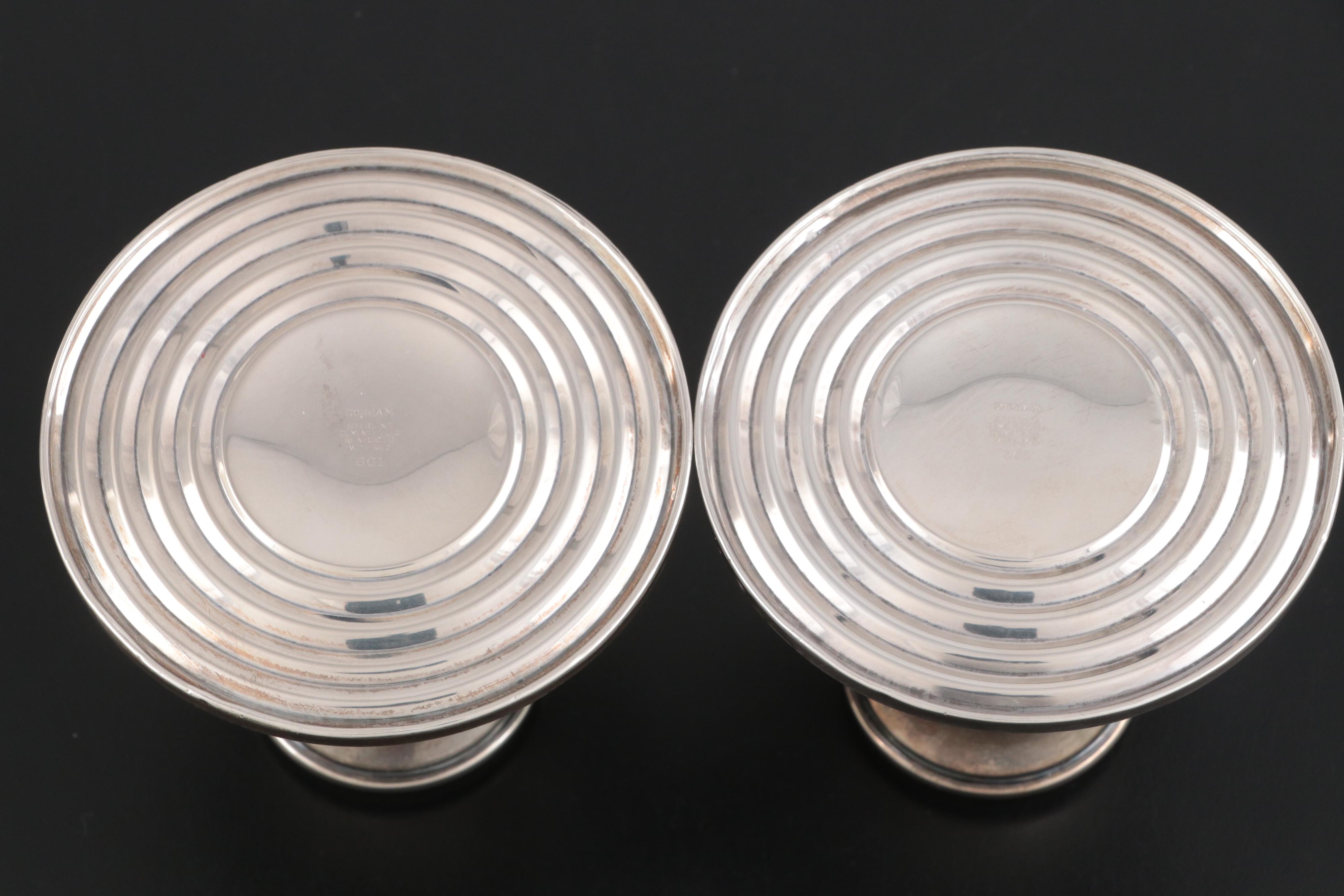 Gorham and Other Weighted Sterling Silver Candlestick Pairs