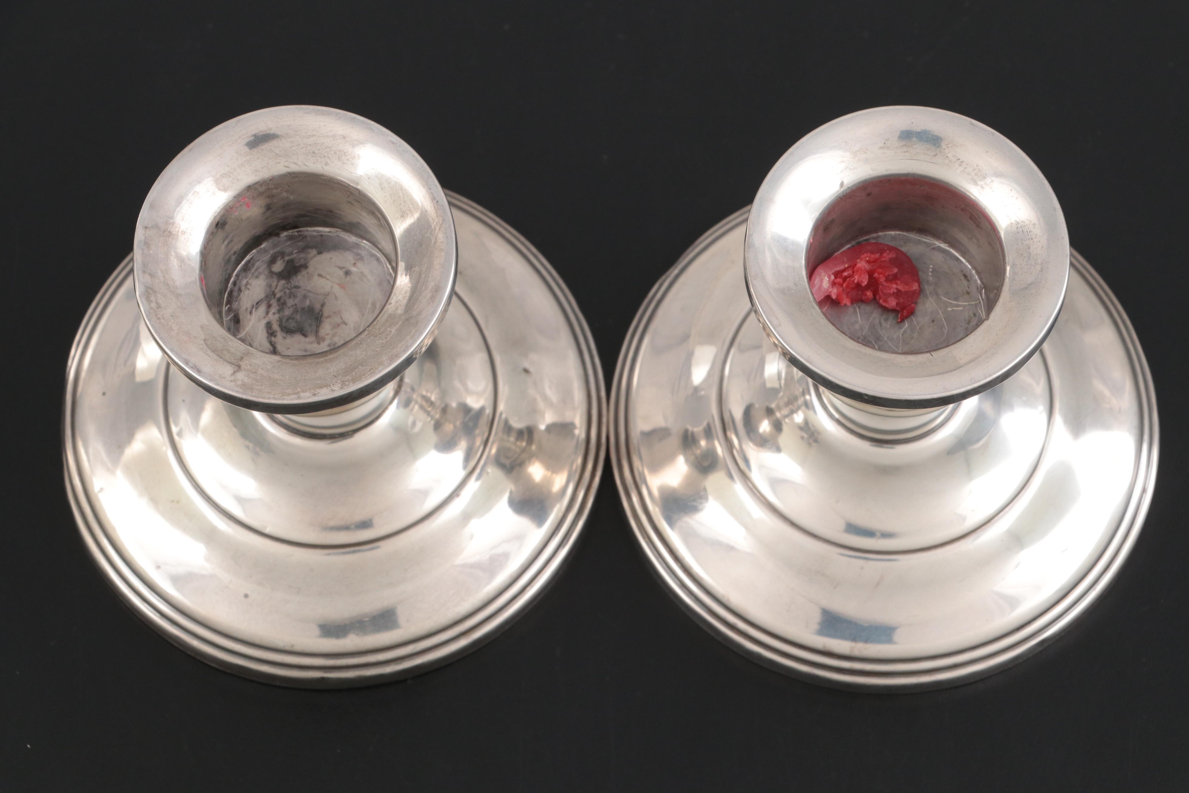 Gorham and Other Weighted Sterling Silver Candlestick Pairs