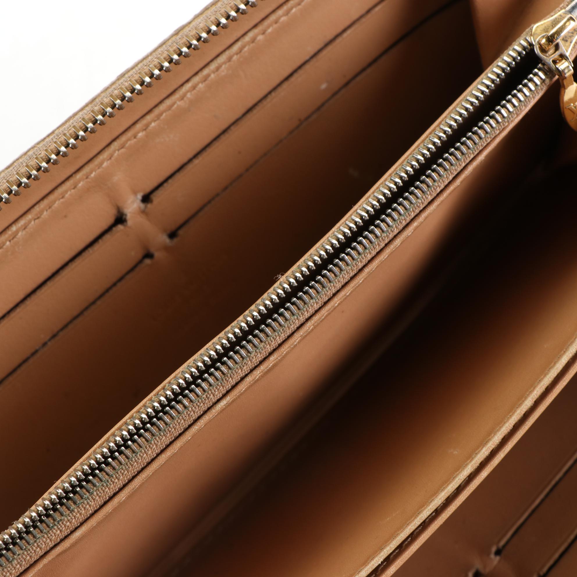 Louis Vuitton Zippy Wallet in Noisette Monogram Vernis