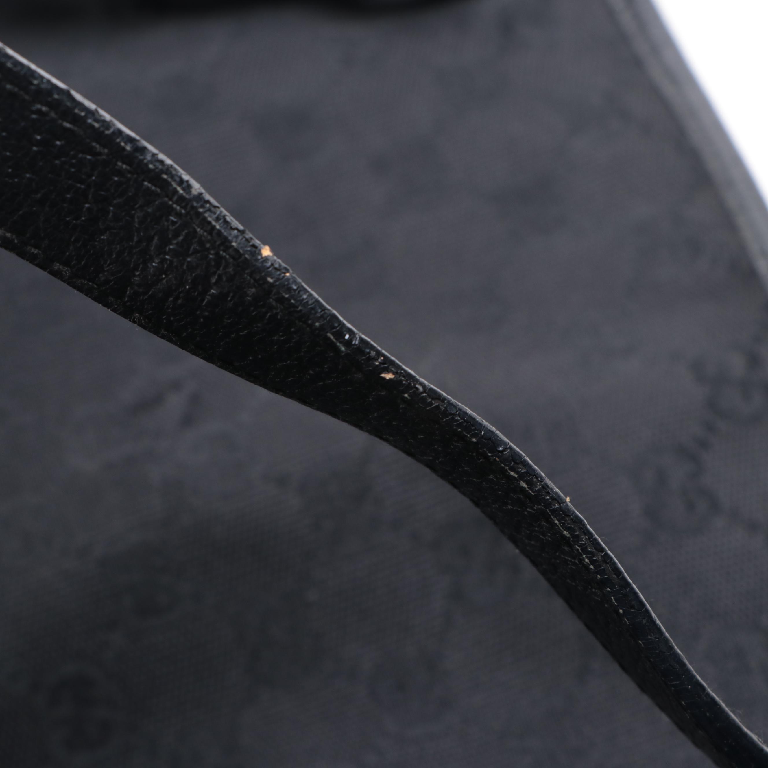 Gucci Abbey GG Canvas and Cinghiale Leather Shoulder Bag