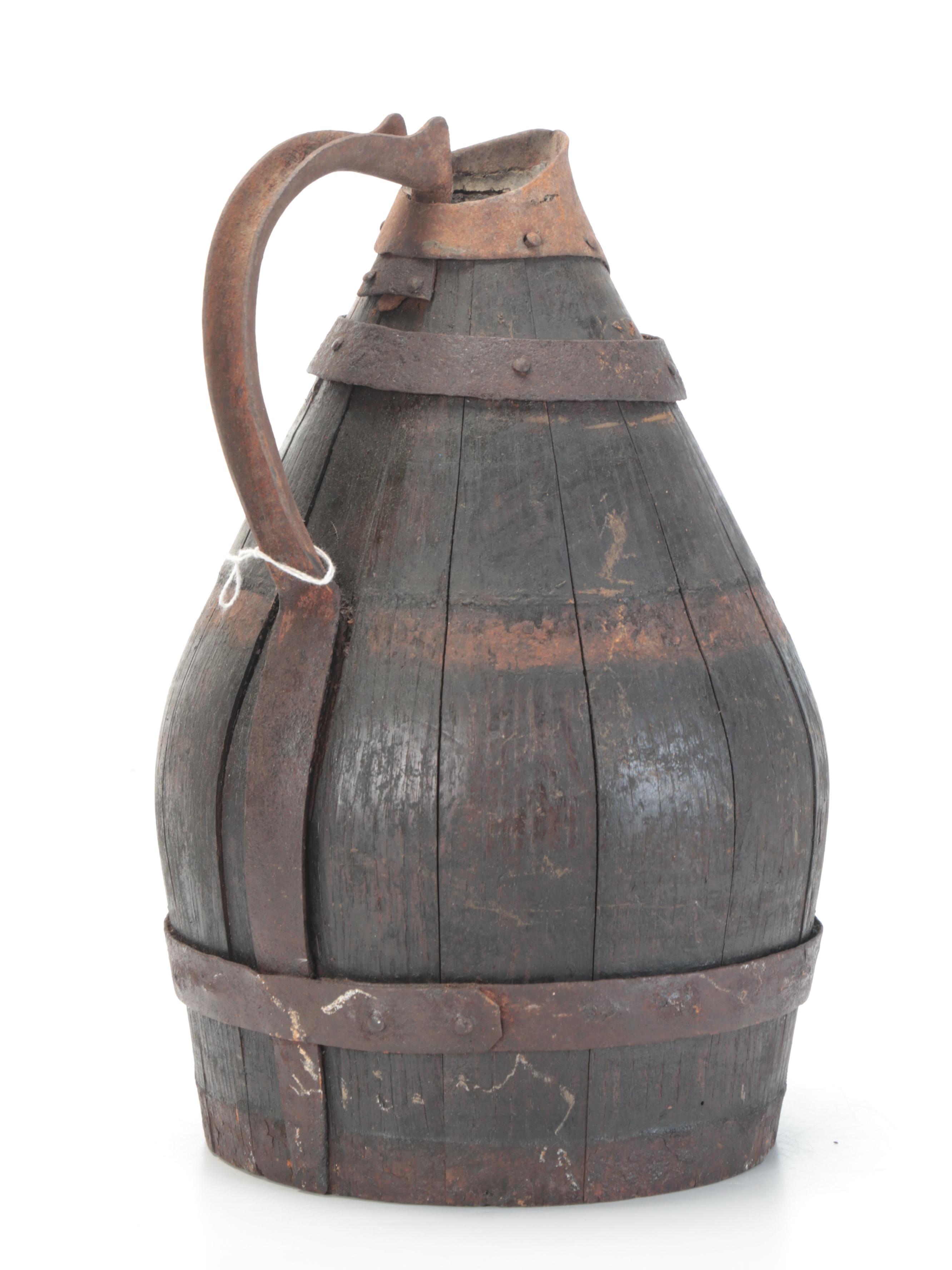 French Oak Coopered Cider Jugs