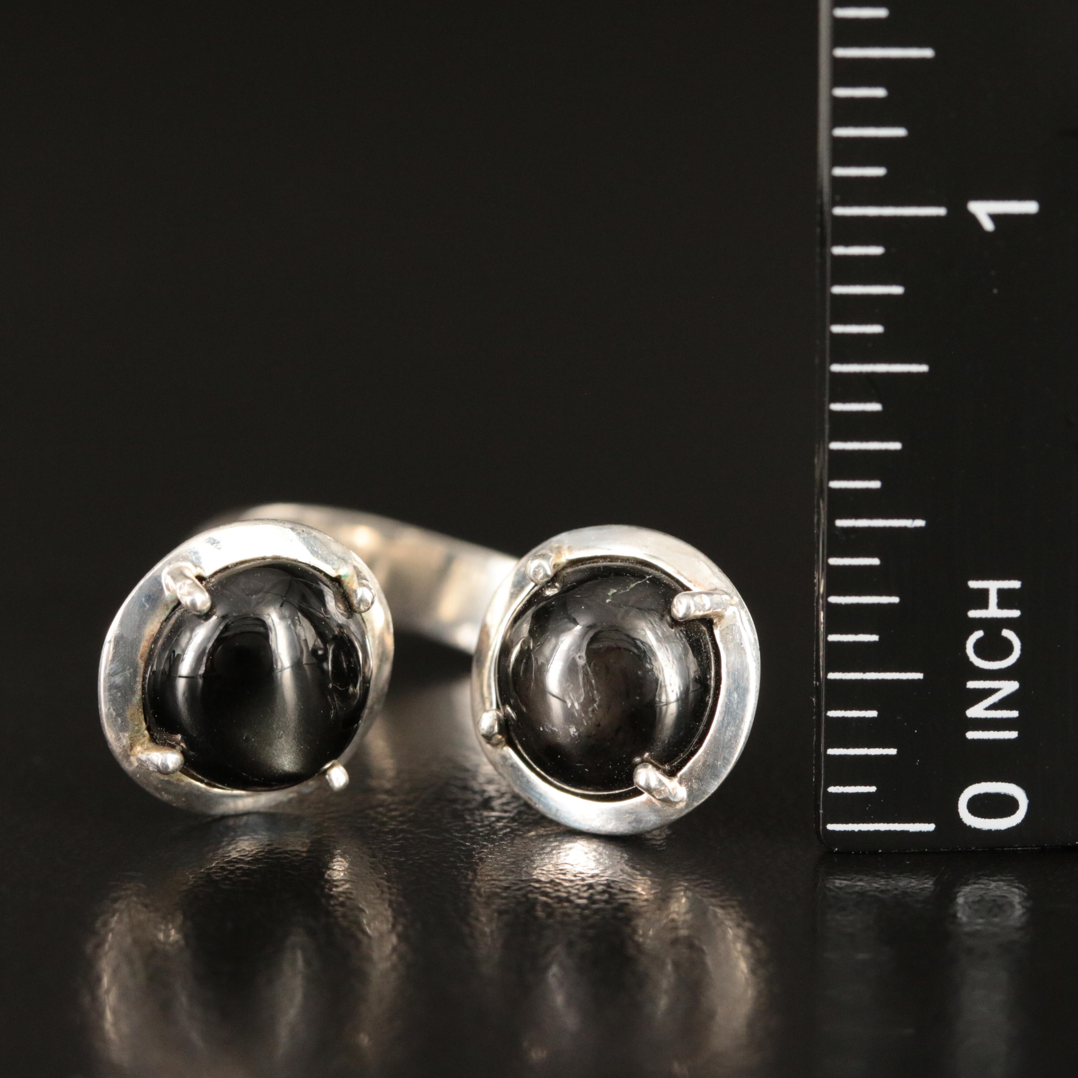 Sterling Star Diopside Open Top Ring