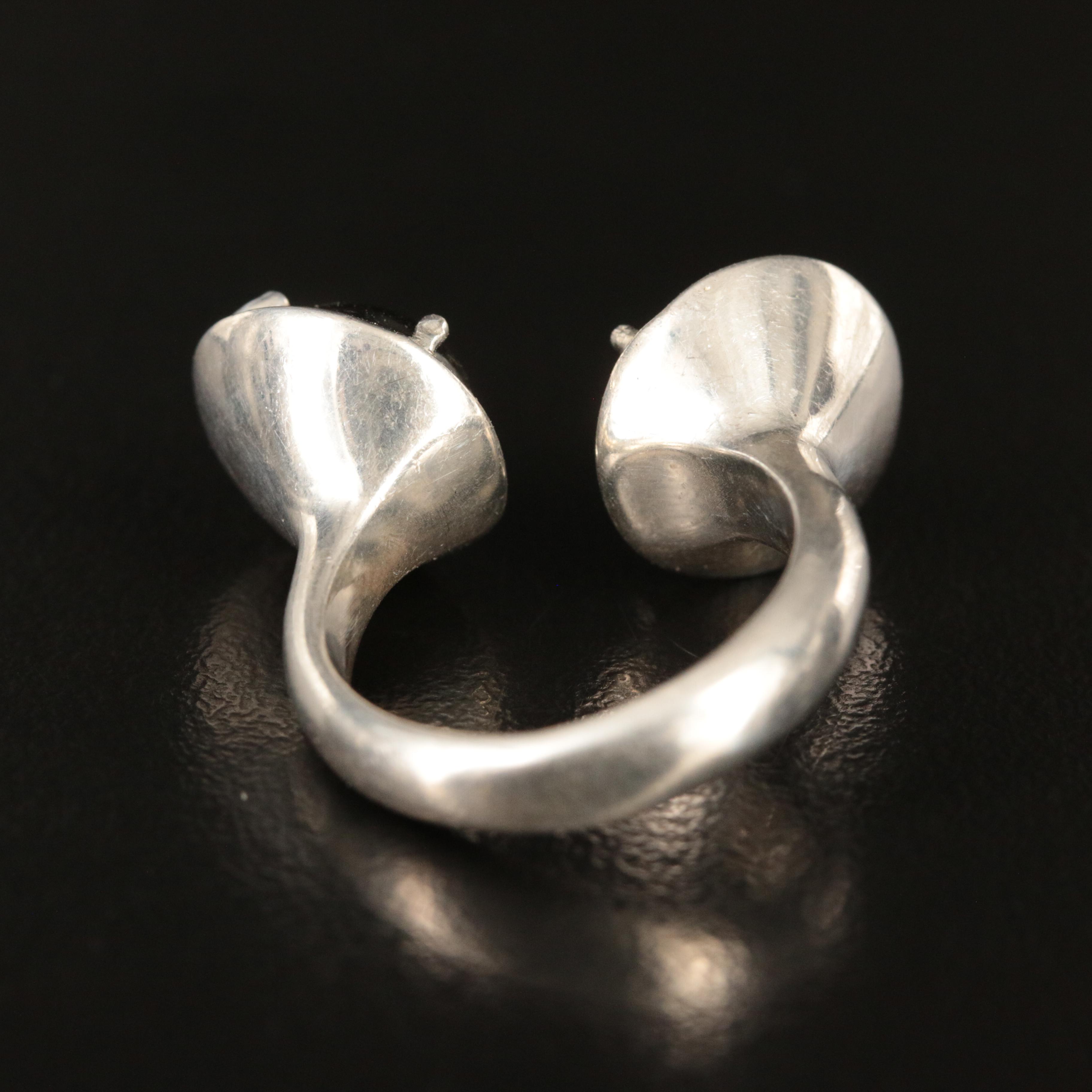 Sterling Star Diopside Open Top Ring