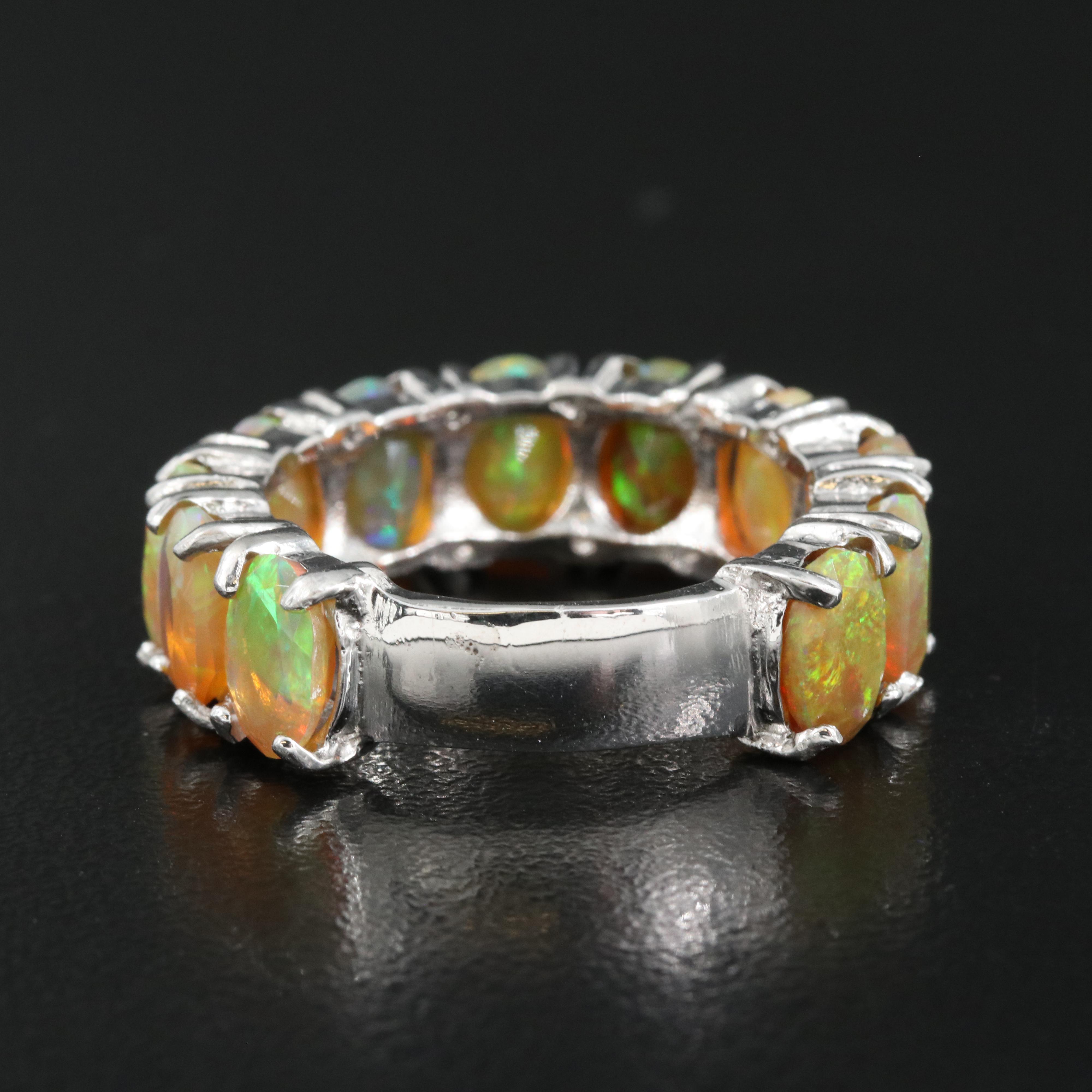 Sterling Opal Ring