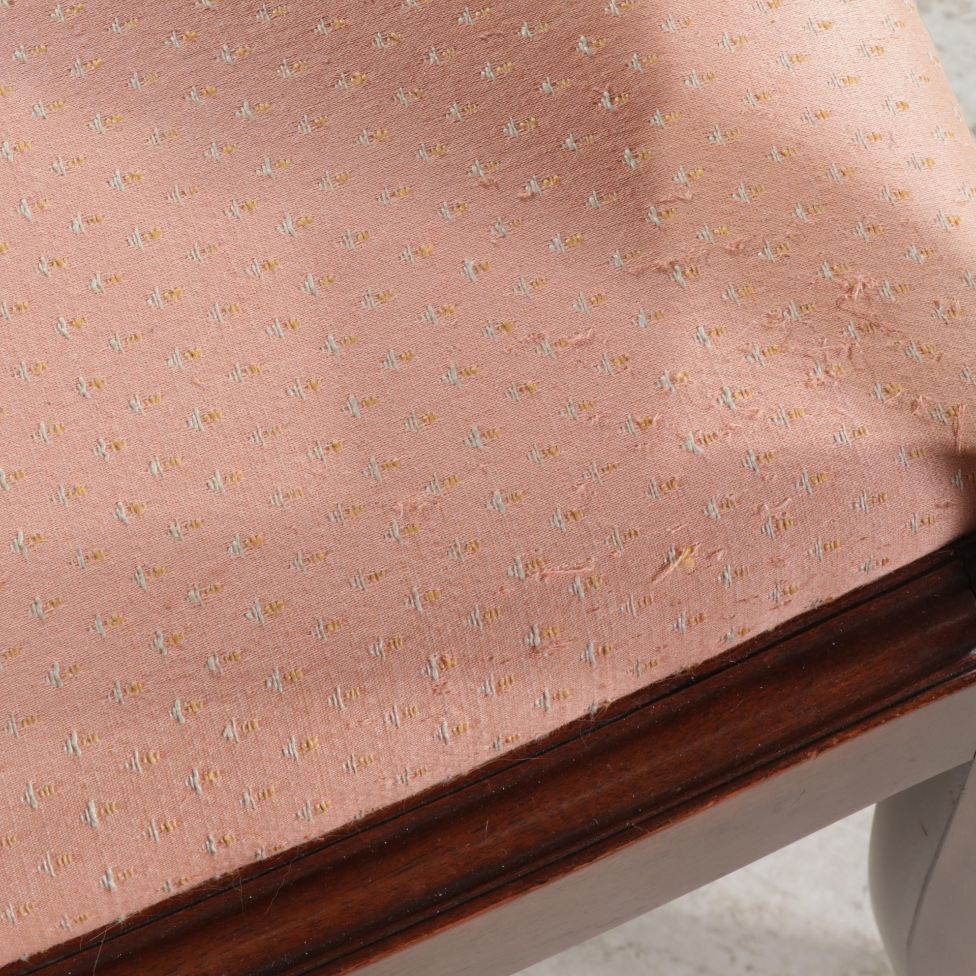 Classical Style Mahogany Dining Table and Featherback Chairs, c. 1940
