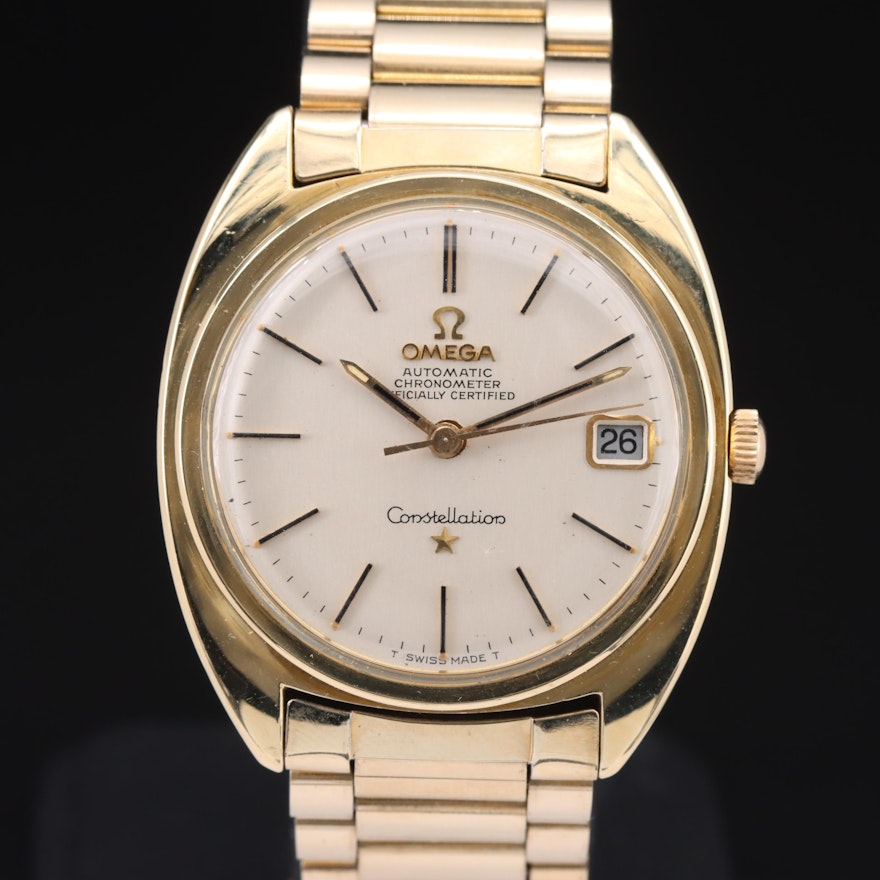 Vintage Omega Constellation Date Automatic Wristwatch