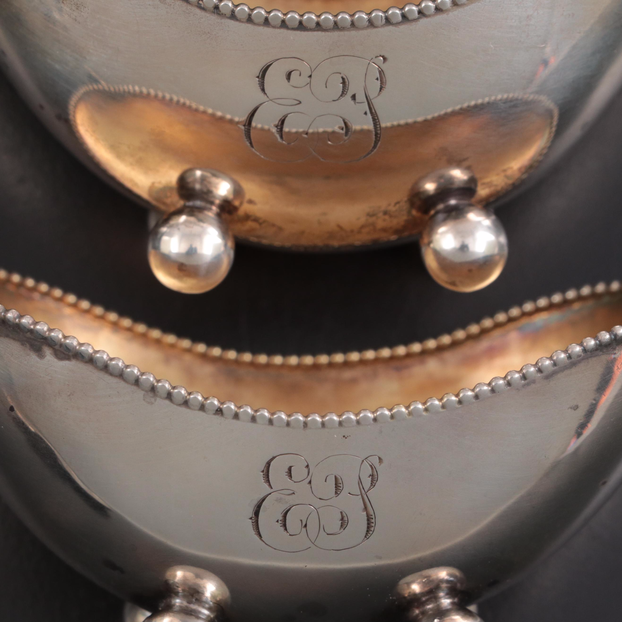 Meriden Brittania Co. Sterling Silver Bread Tray with Other Sterling Tableware