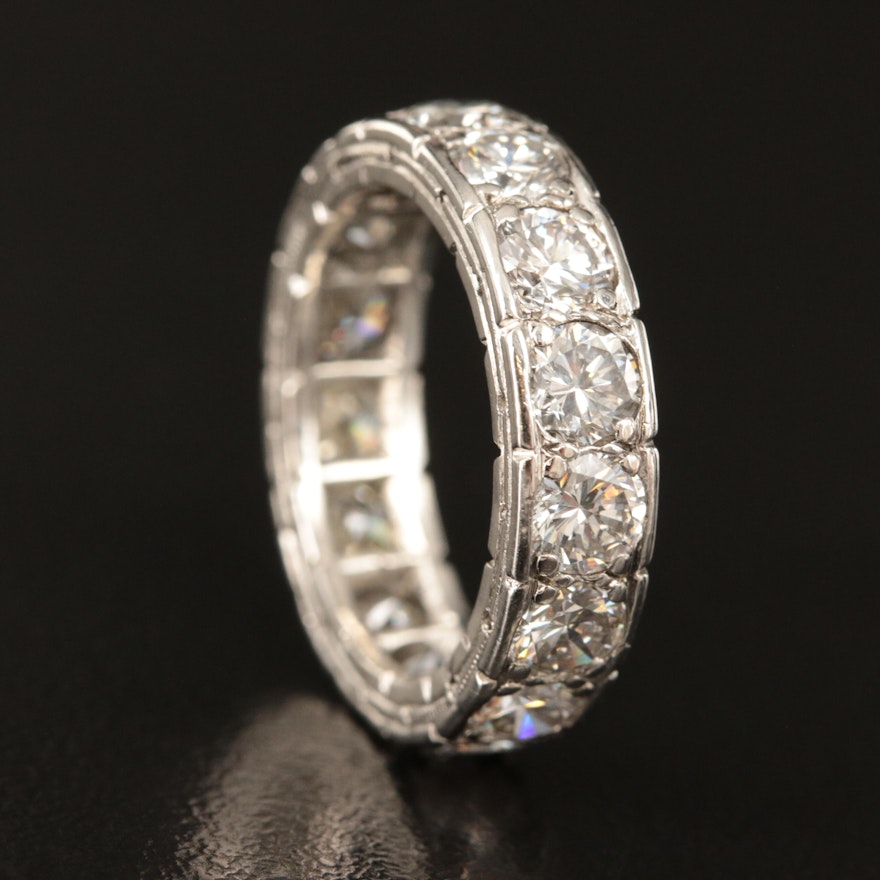 Platinum 3.45 CTW Diamond Eternity Band