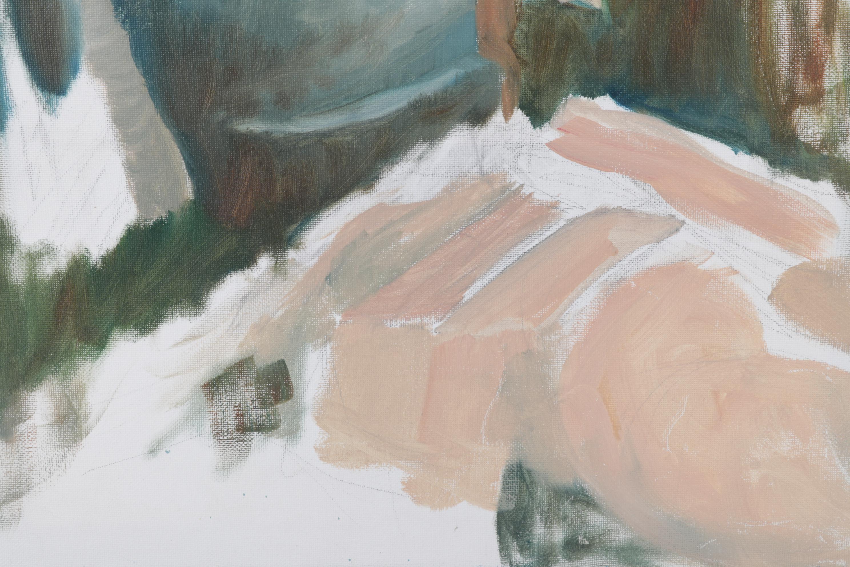 Vivian Rowntree Oil Painting "Mountain Stairway," 2006