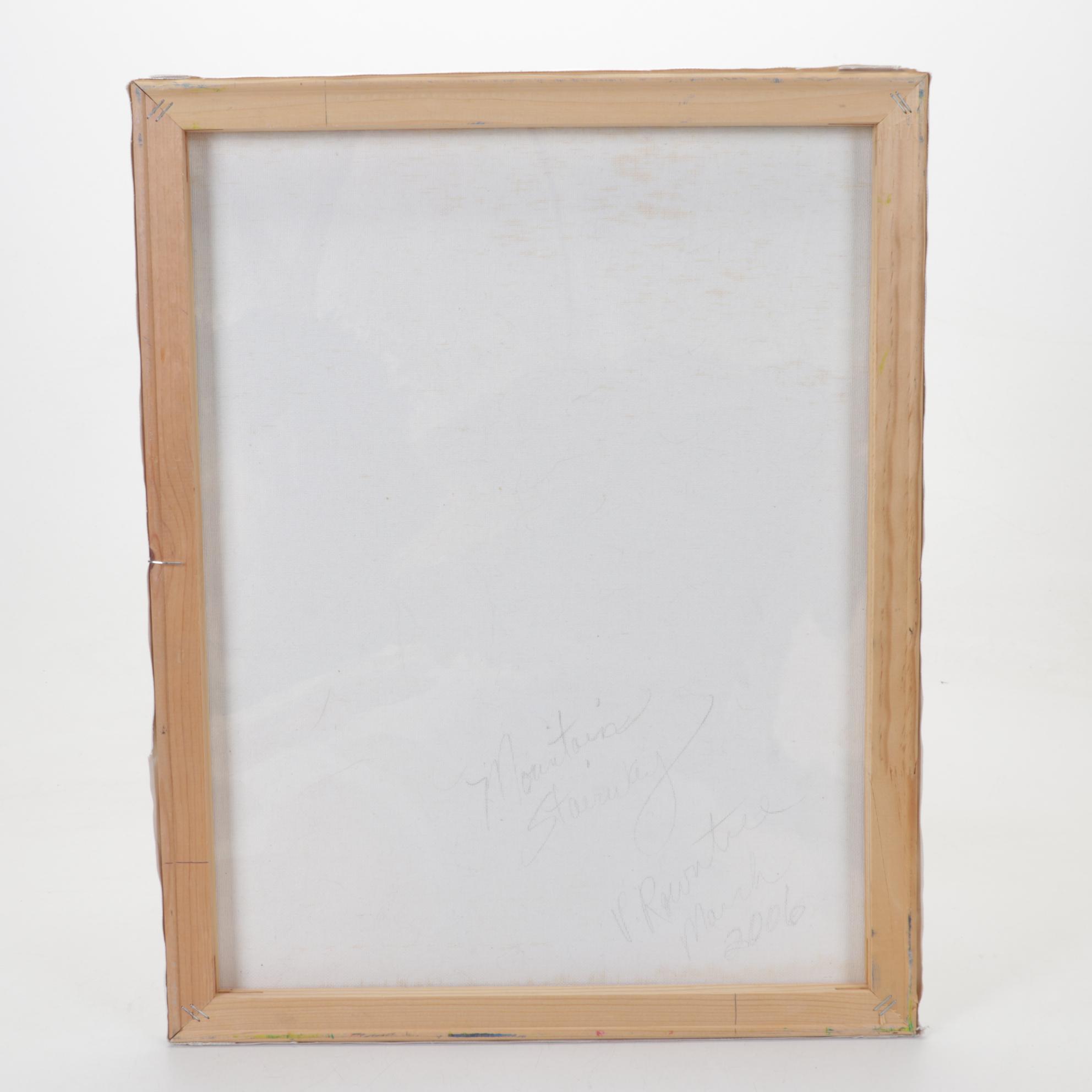 Vivian Rowntree Oil Painting "Mountain Stairway," 2006