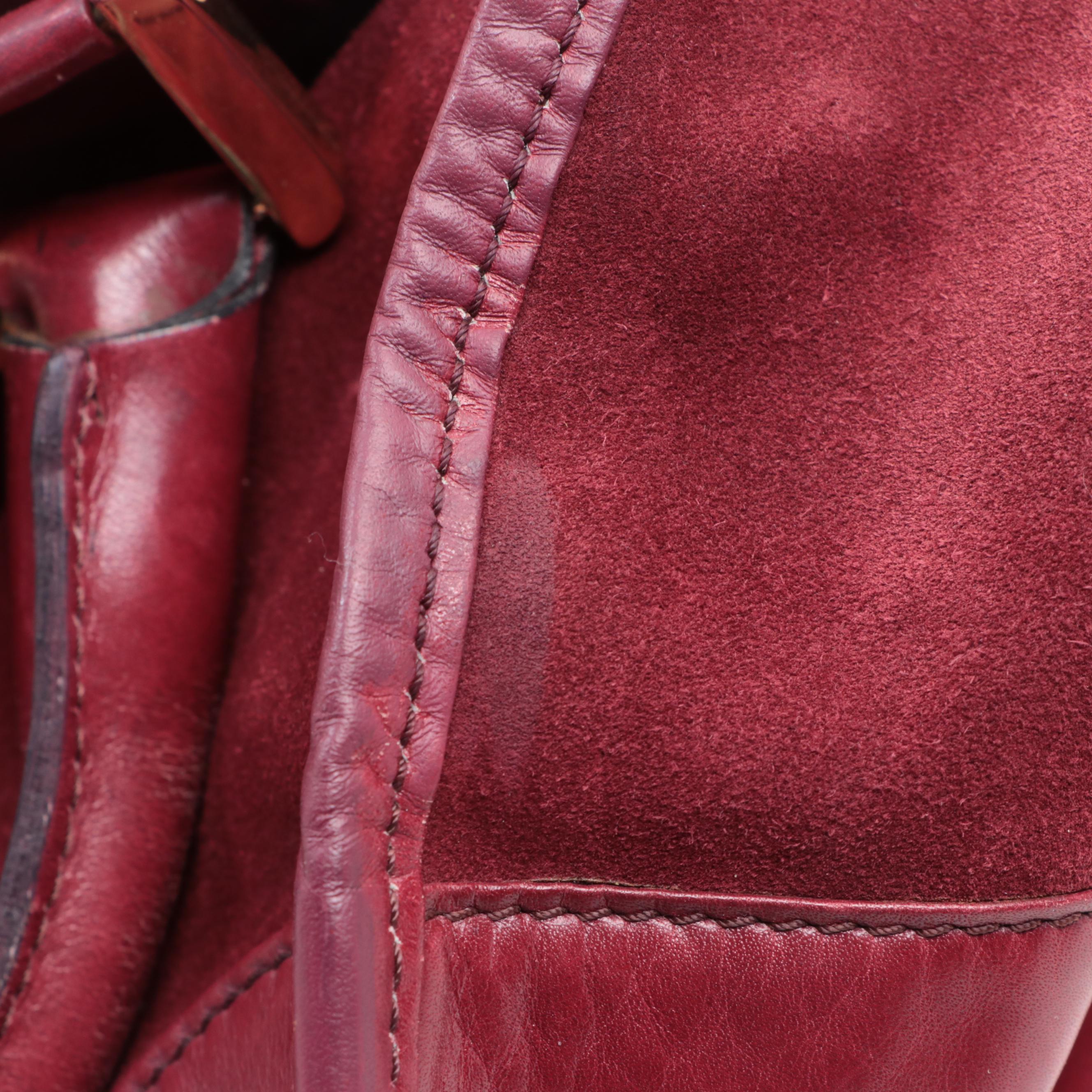 Loewe Anagram Top Handle Handbag in Suede and Leather