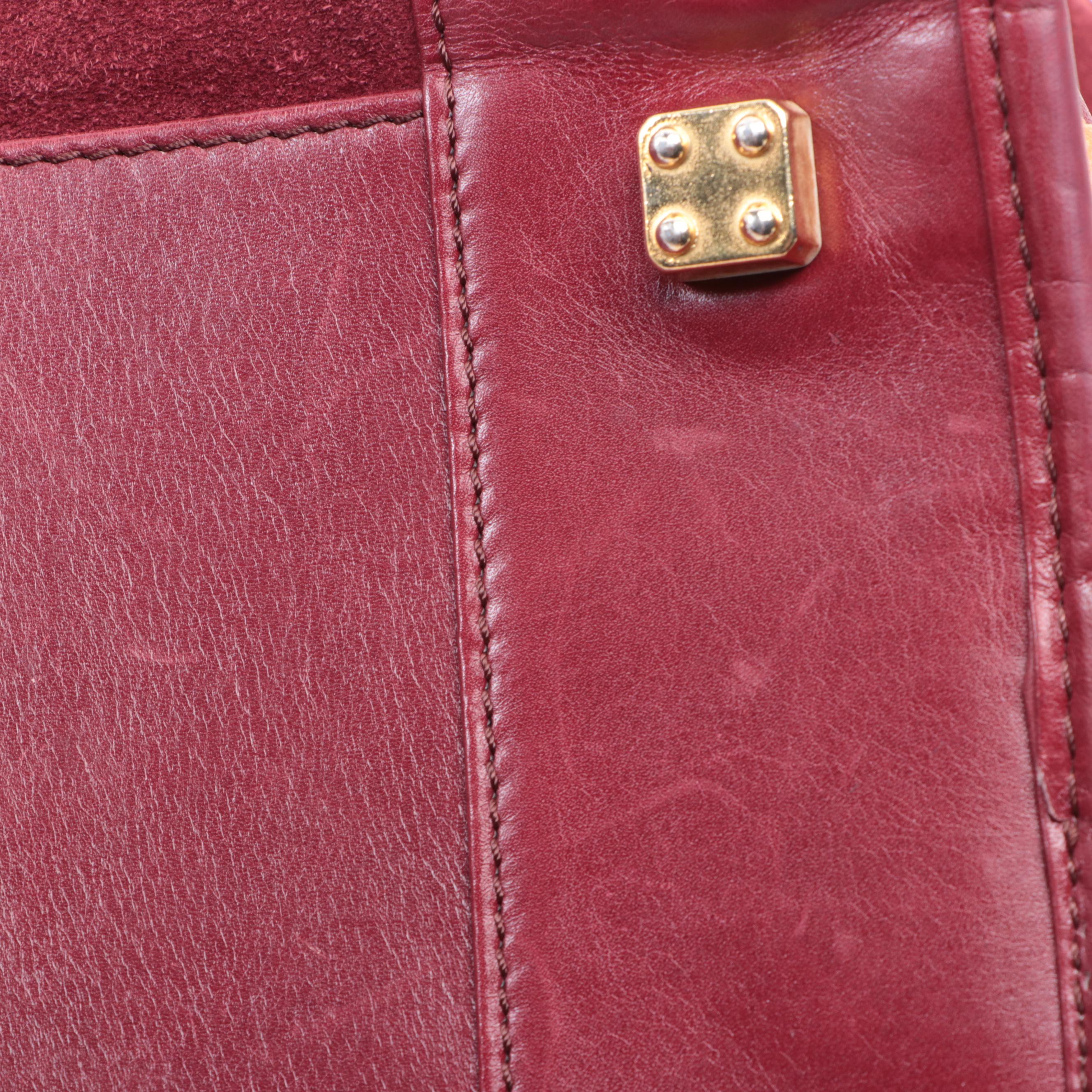 Loewe Anagram Top Handle Handbag in Suede and Leather