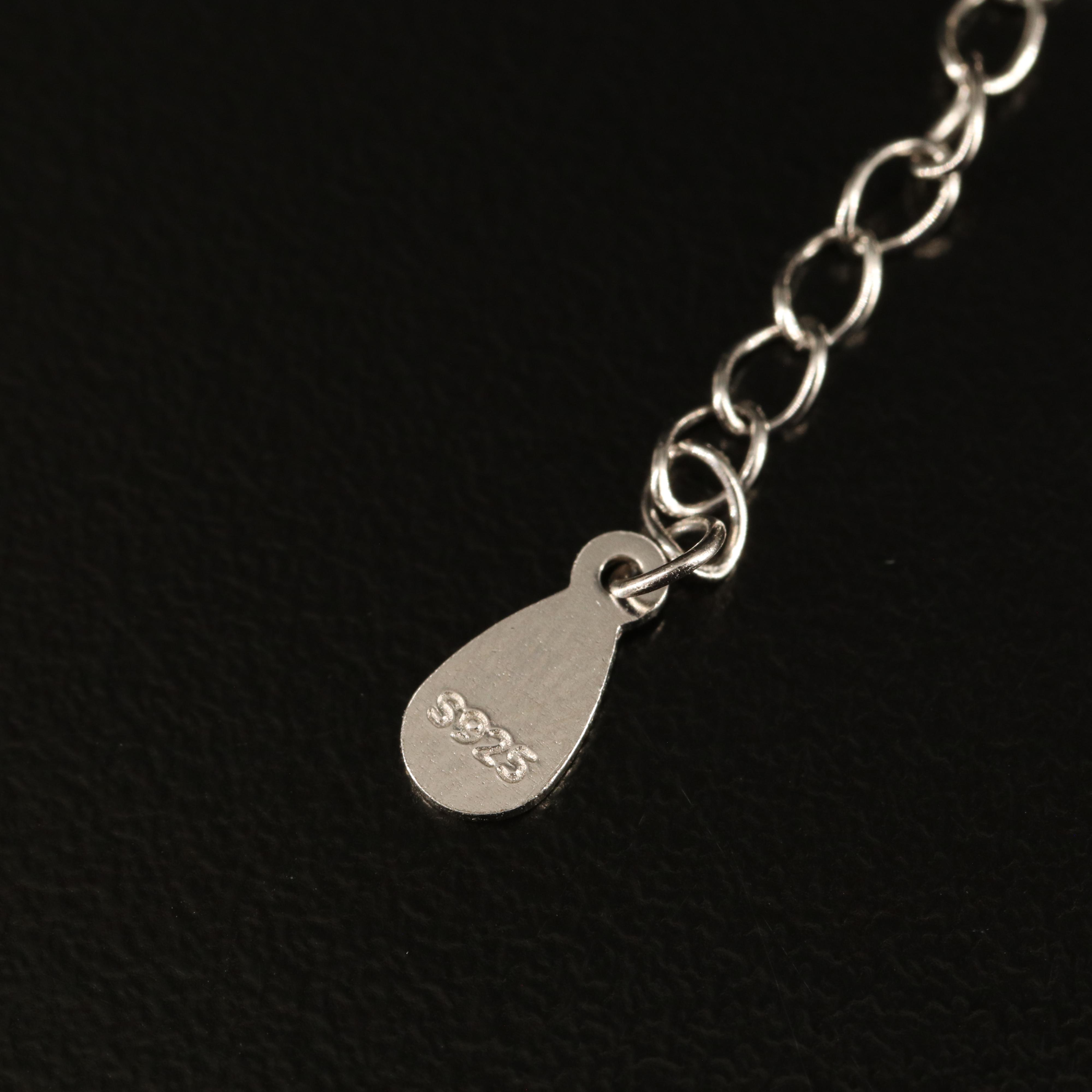 Sterling Gemstone Necklace