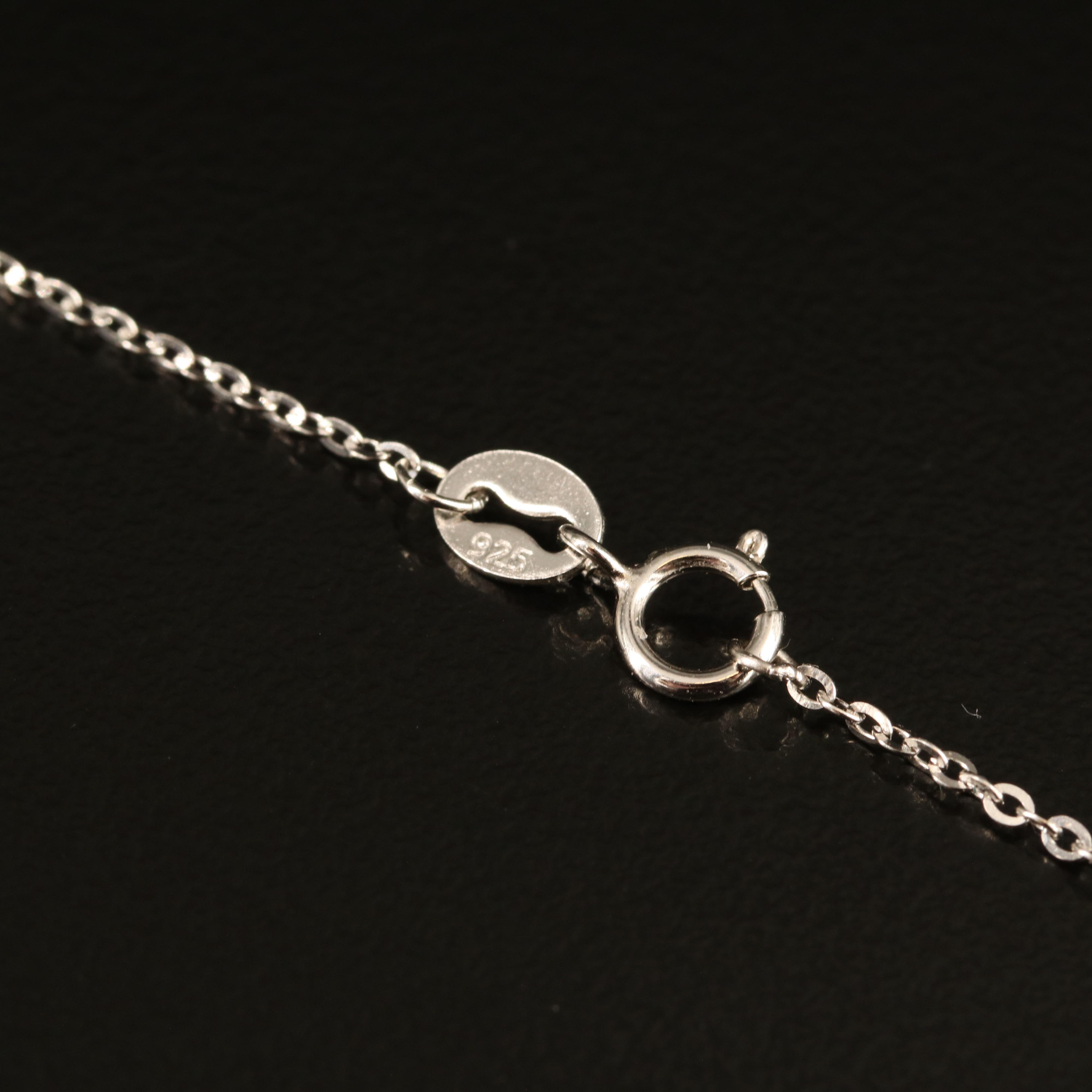 Sterling Emerald and Cubic Zirconia Elephant Head Pendant Necklace