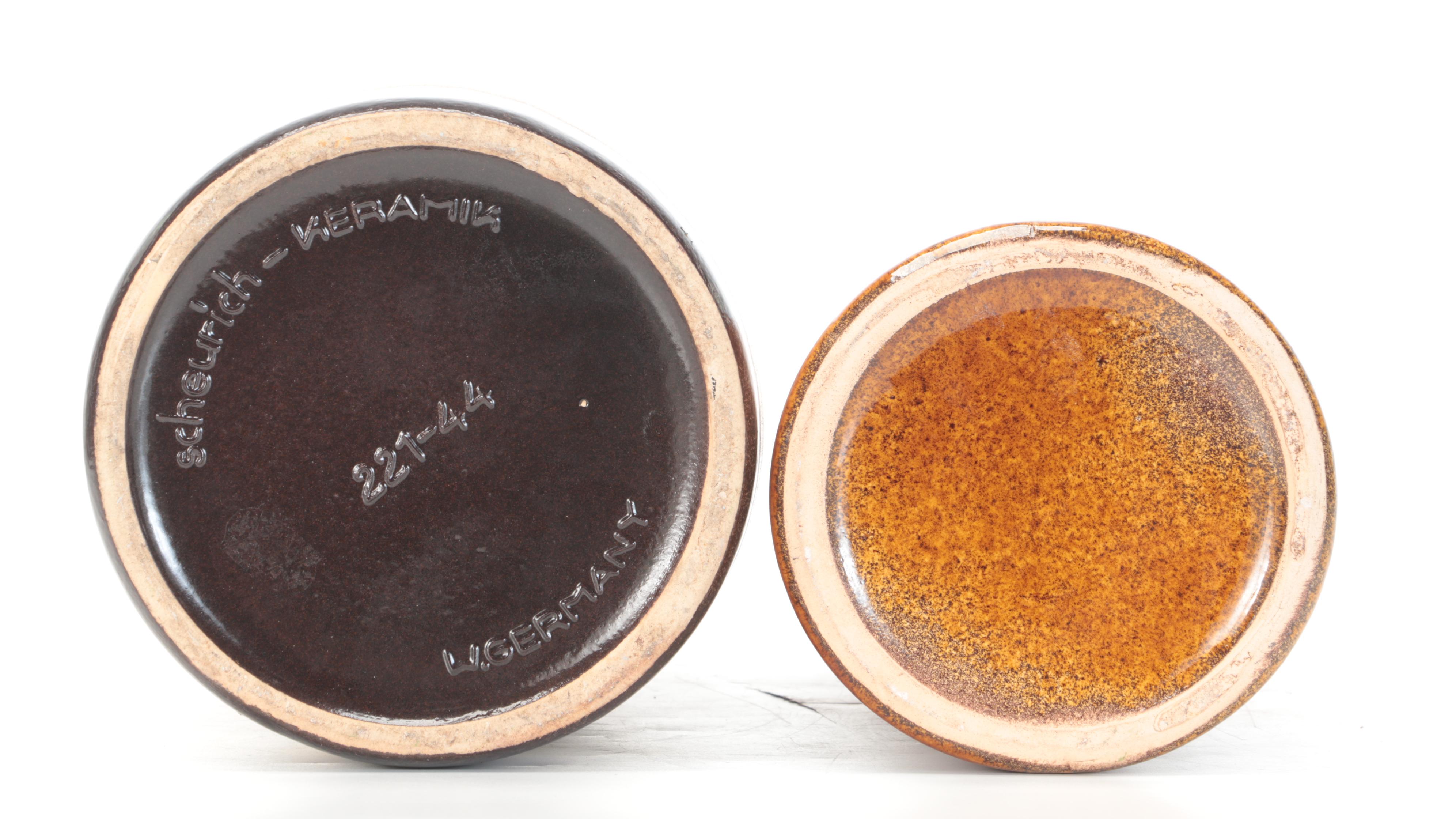 Scheurich Keramik West German Lava Glazed Vases, Mid-20th Century