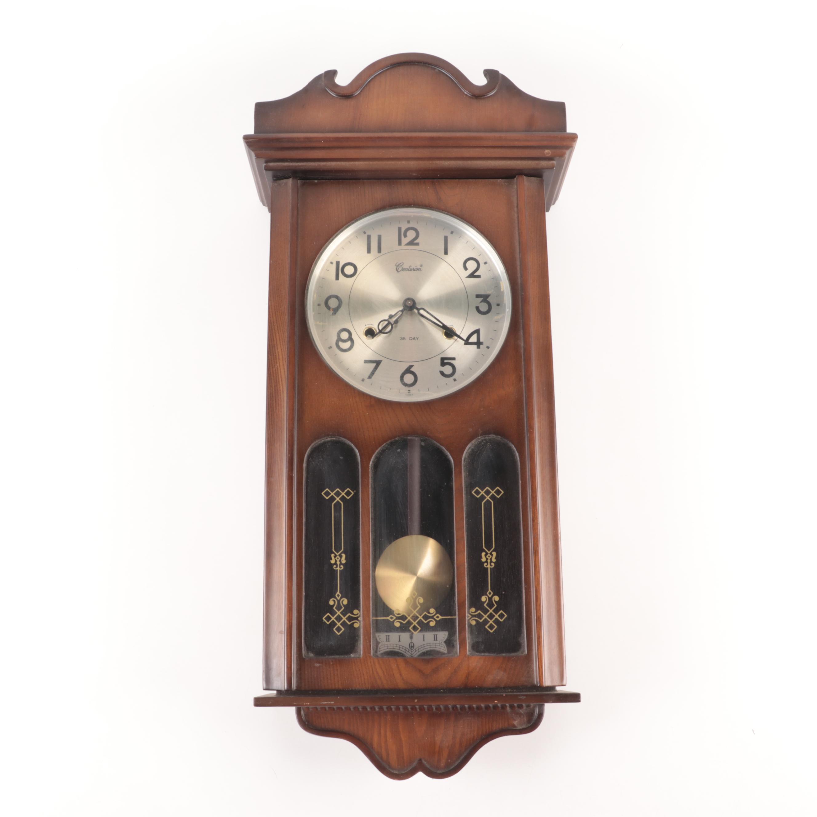 Centurion Thirty-Five Day Wood Wall Clock