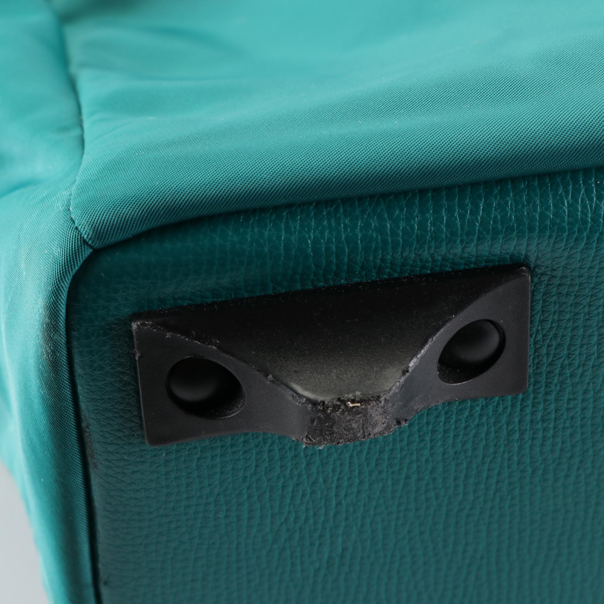 Henri Bendel Travel Bag in Nylon and Grain Leather with Extendable Handle