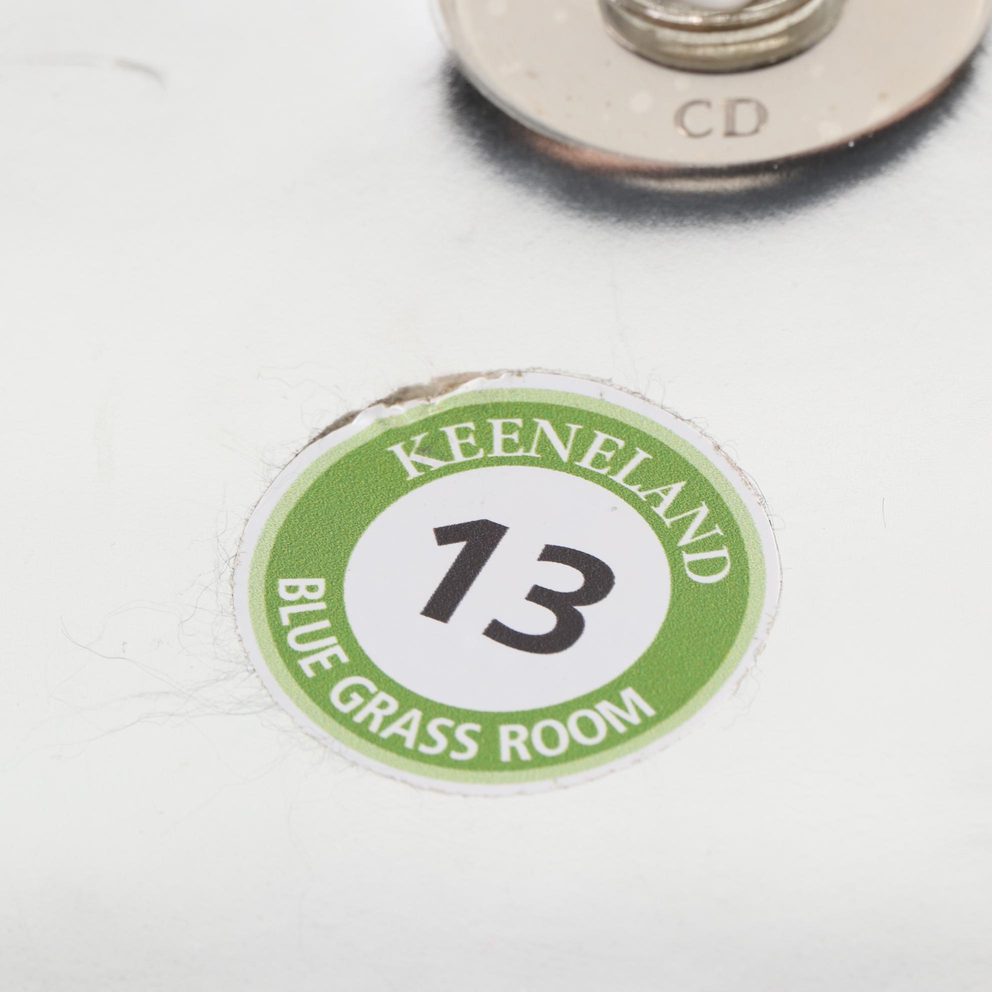 Christian Dior Mini Lady Dior Handbag in Metallic Patent Leather