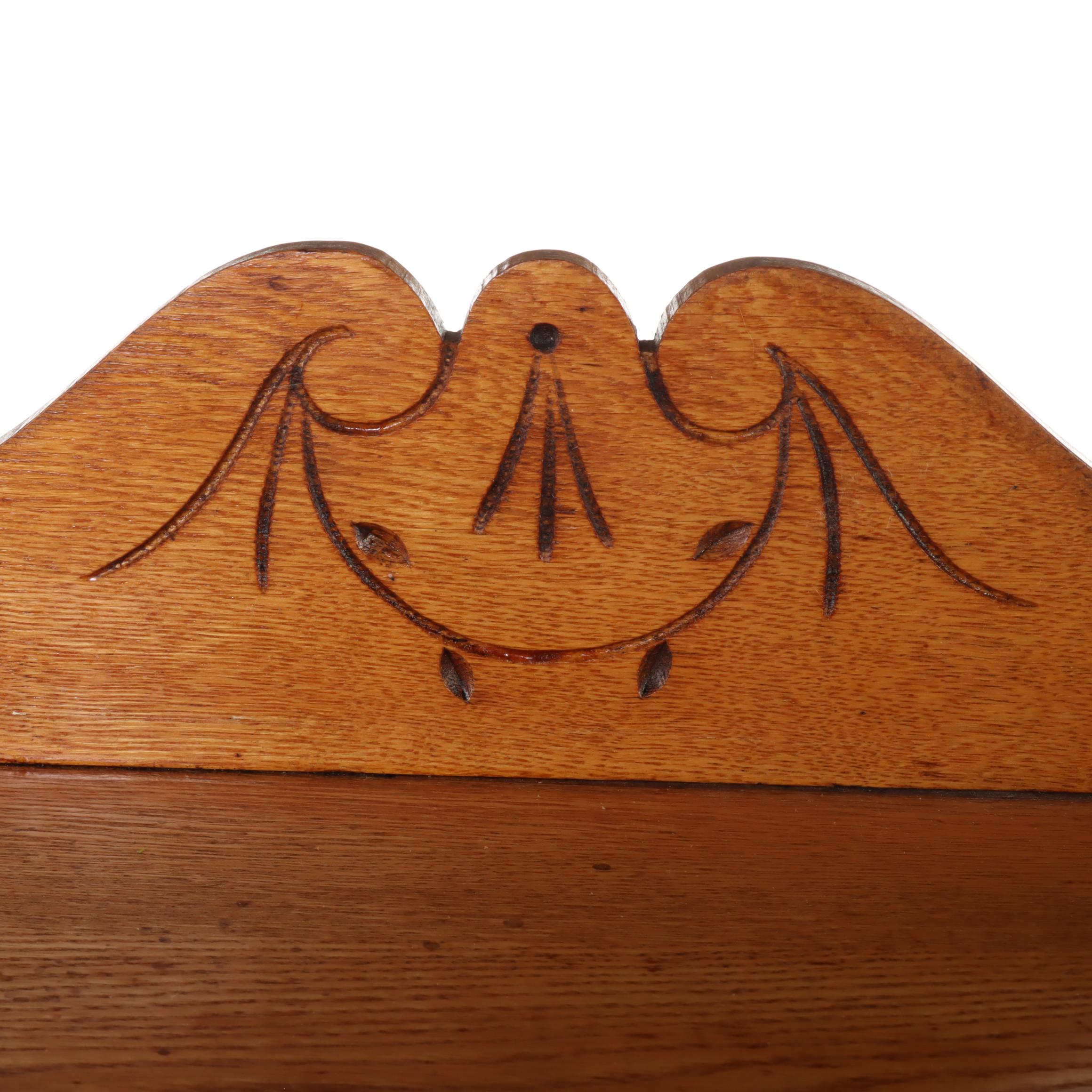 Late Victorian Oak Three-Tier Open Bookcase, Late 19th/Early 20th Century