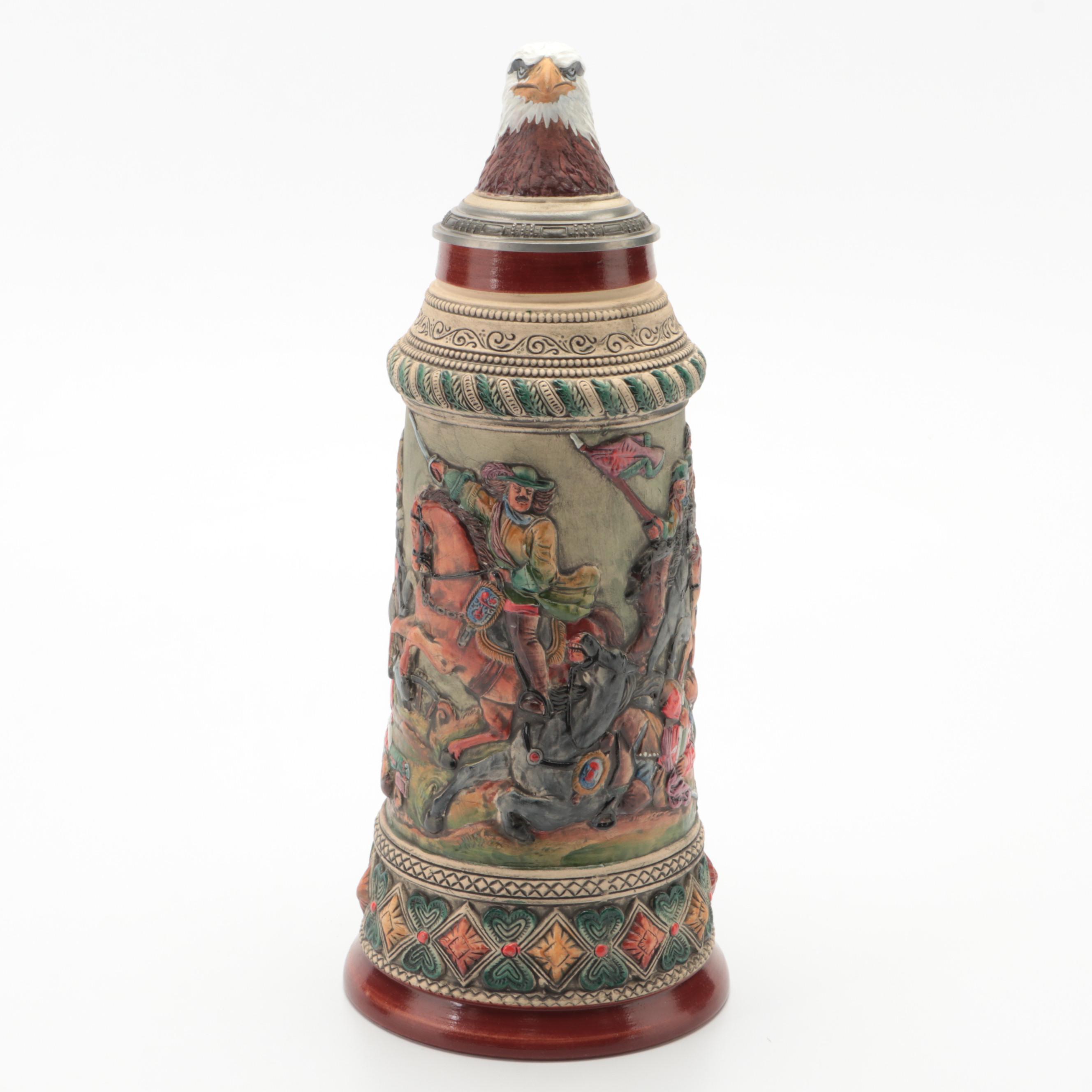 Peter Dumler for Thewalt Limited Edition "General Tilly" Stoneware Beer Stein