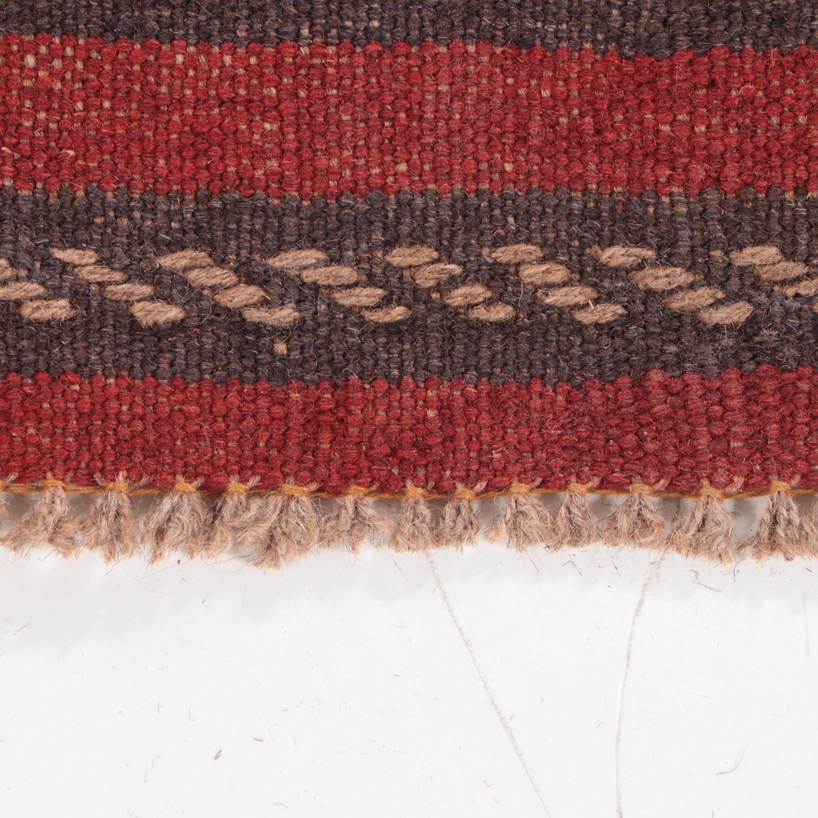 1'11 x 8'7 Handwoven Afghan Baluch Mixed Technique Carpet Runner