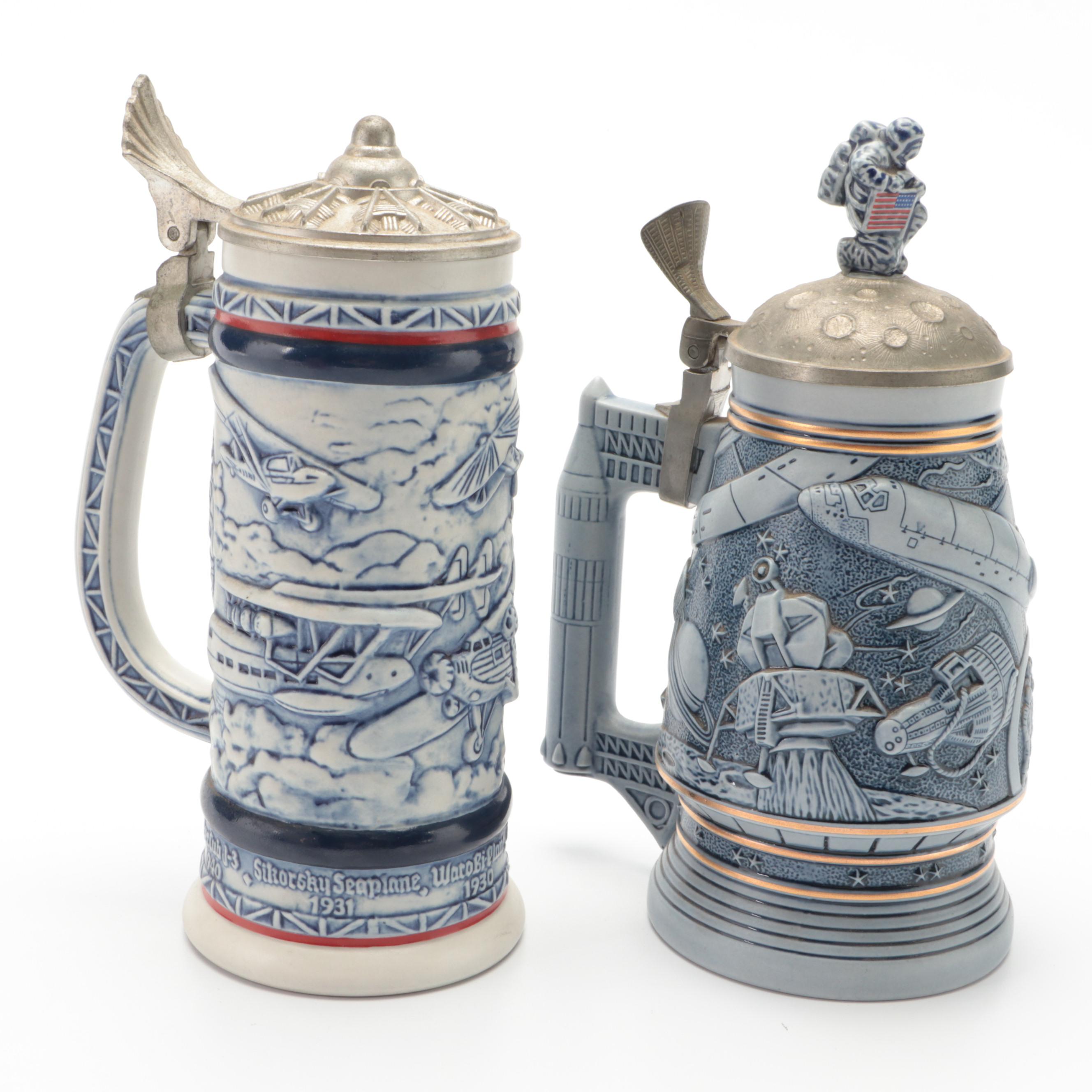 Avon "Conquest of Space" Ceramic Stein and More Avon Beer Steins