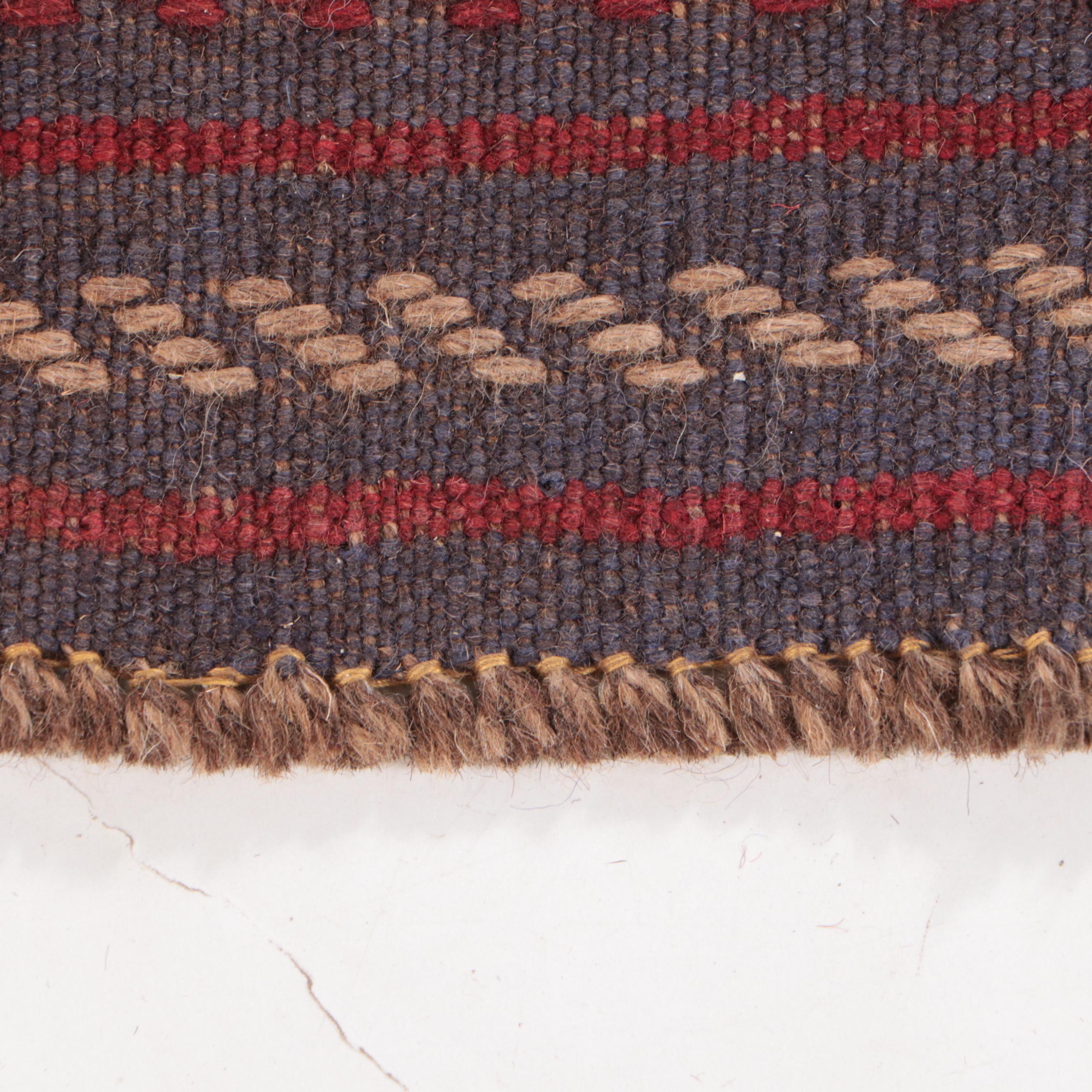 2' x 8'10 Hand-Knotted Afghan Mixed Technique Carpet Runner