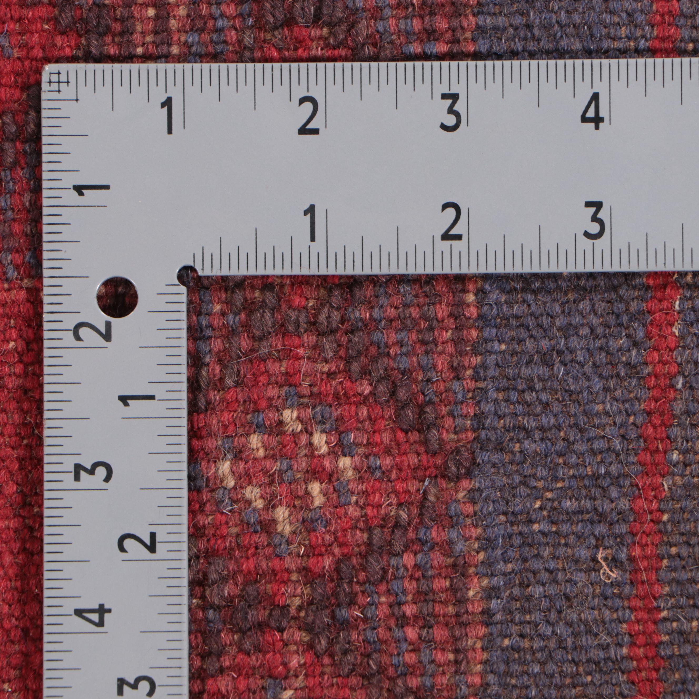 2' x 8'10 Hand-Knotted Afghan Mixed Technique Carpet Runner