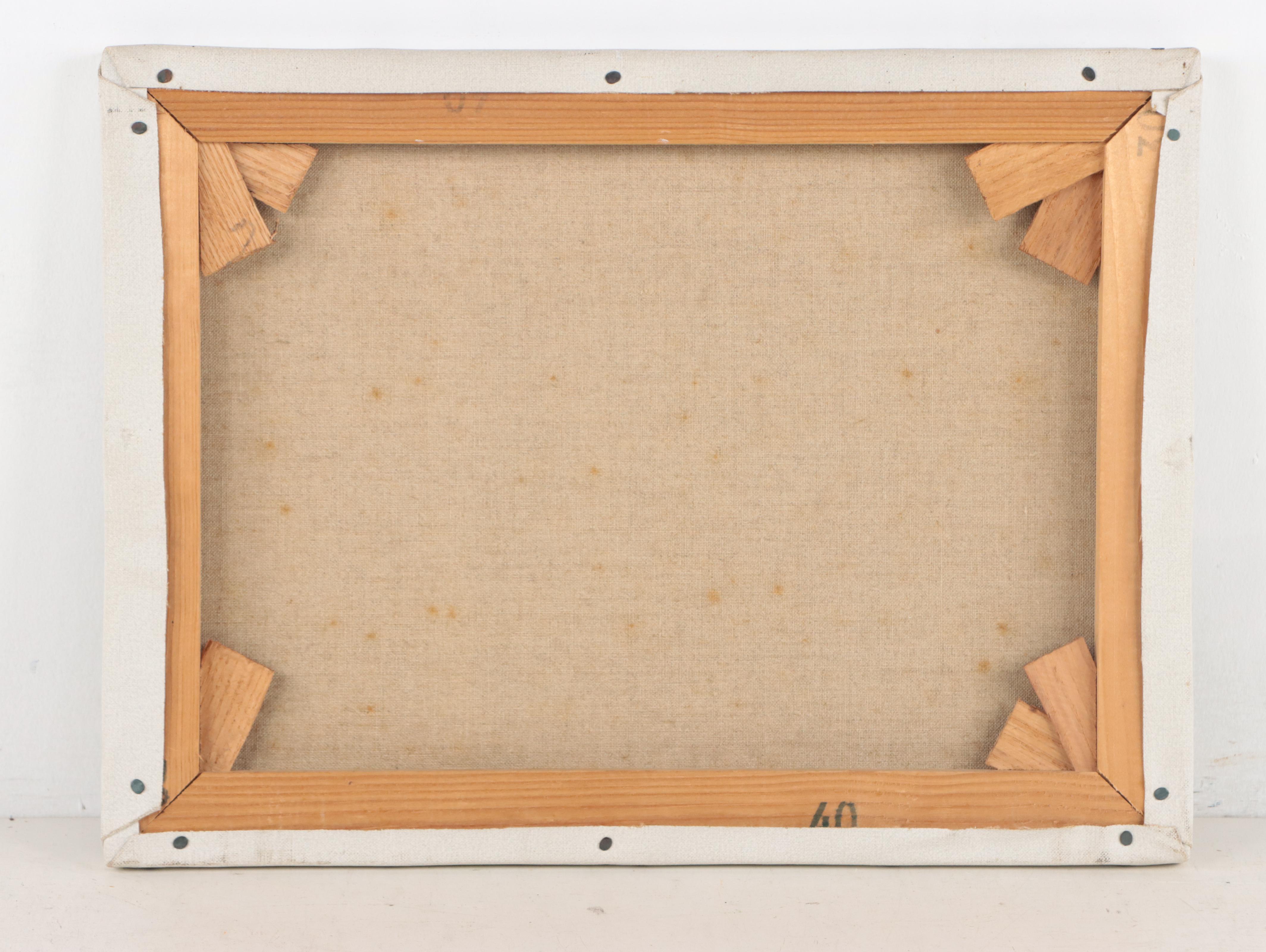 Hector Van Neer Farm Landscape Oil Painting, 1986