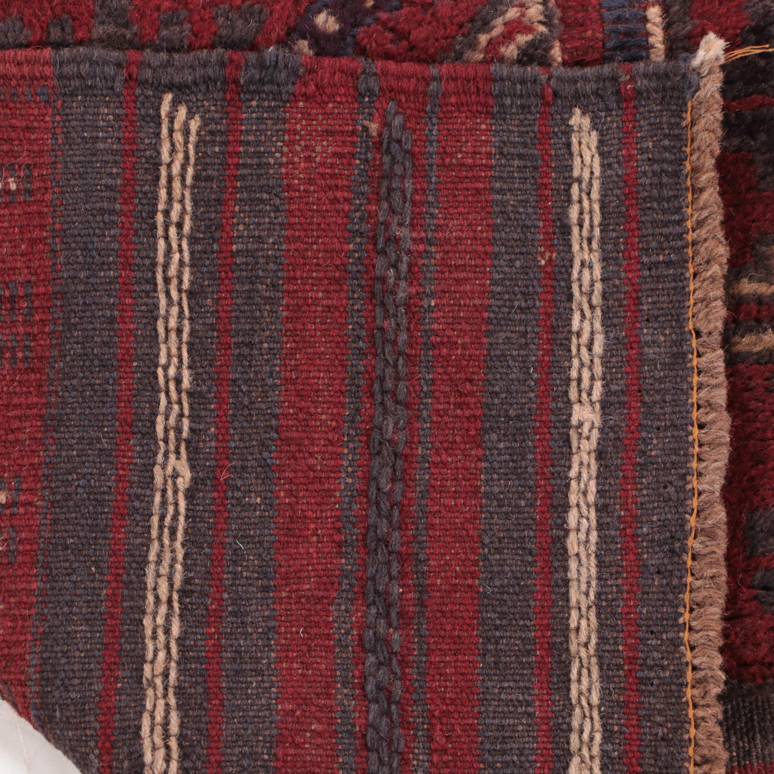 2' x 8'3 Handwoven Afghan Baluch Mixed Technique Carpet Runner